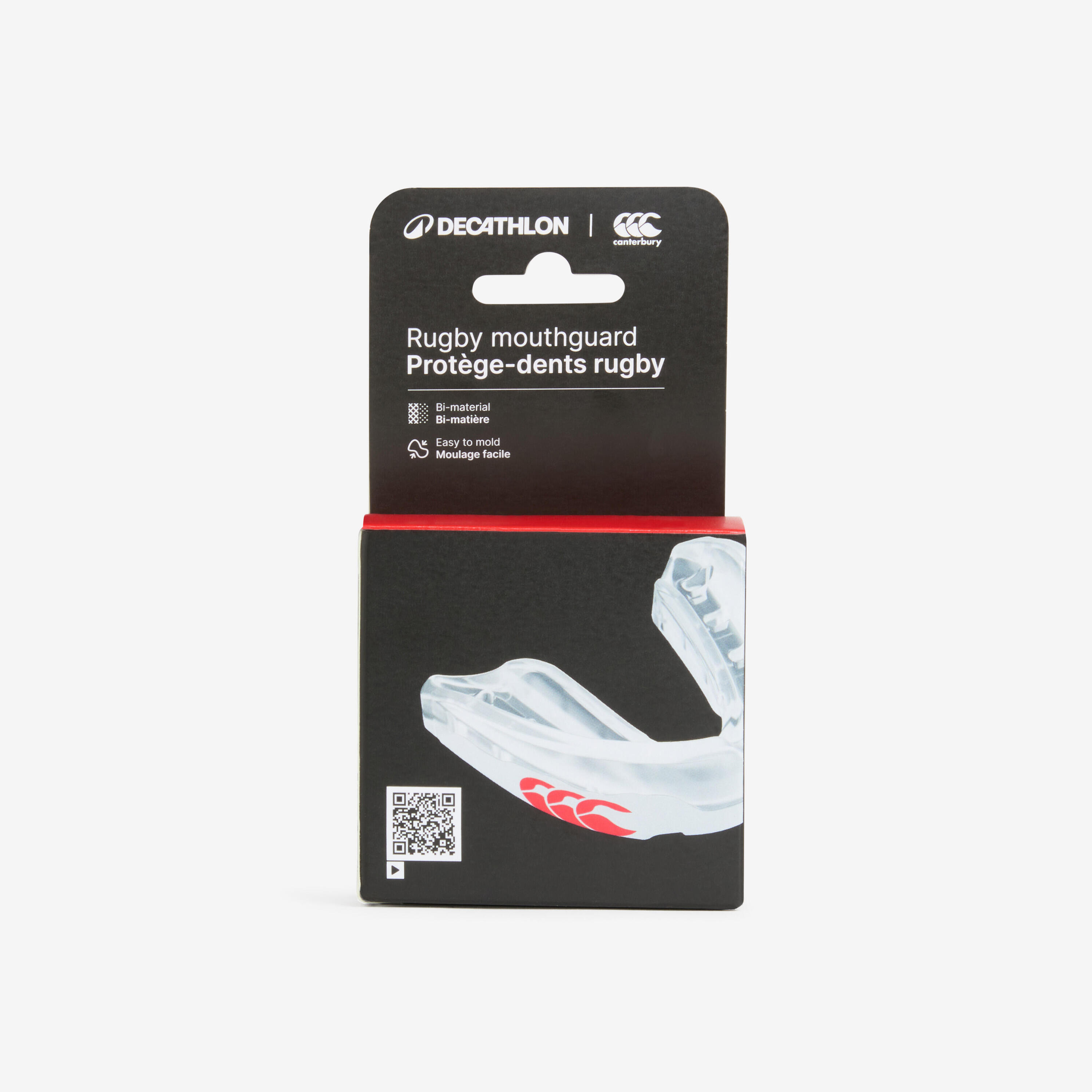 Rugbybitje voor volwassenen MG500 wit/rood 5/6