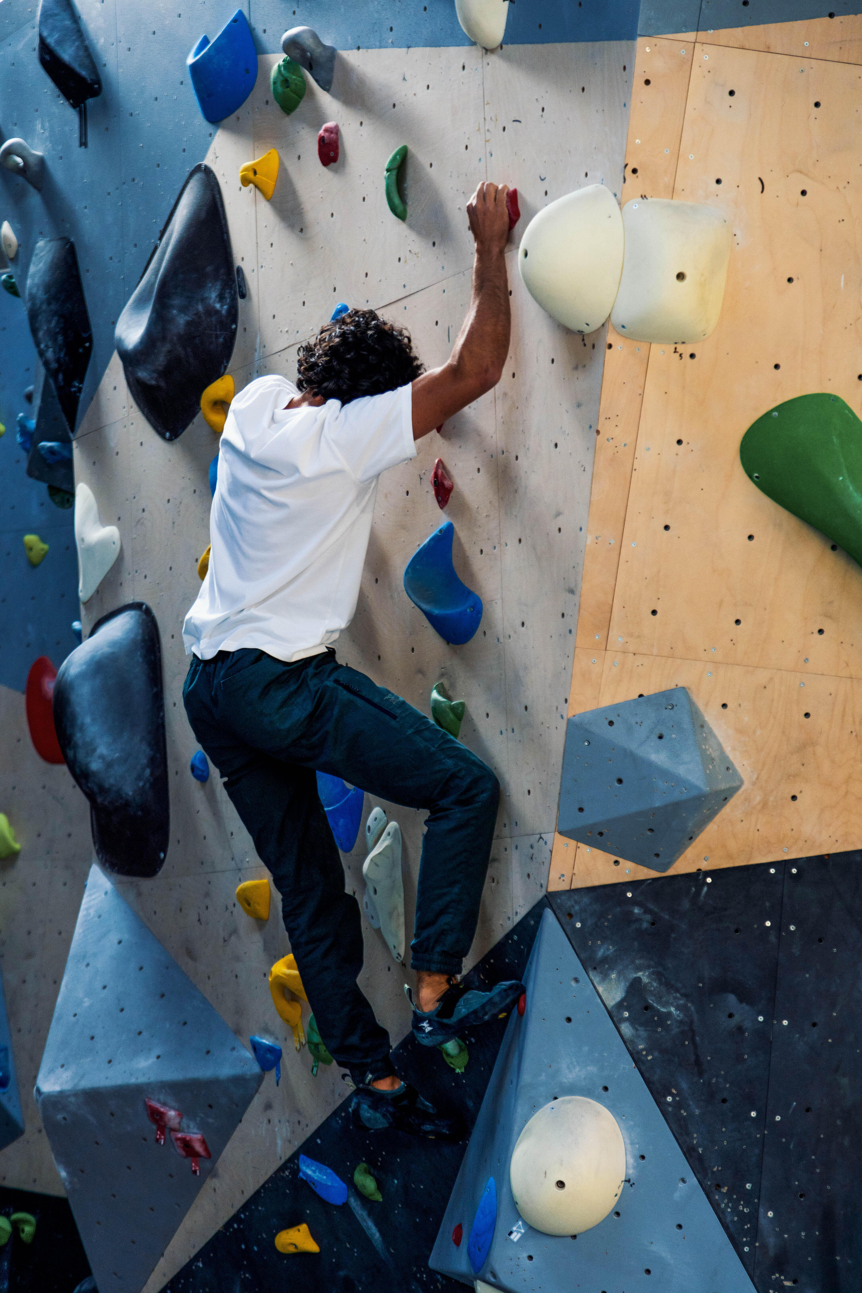 Calças de escalada em algodão Vertika Homem - preto 8/9