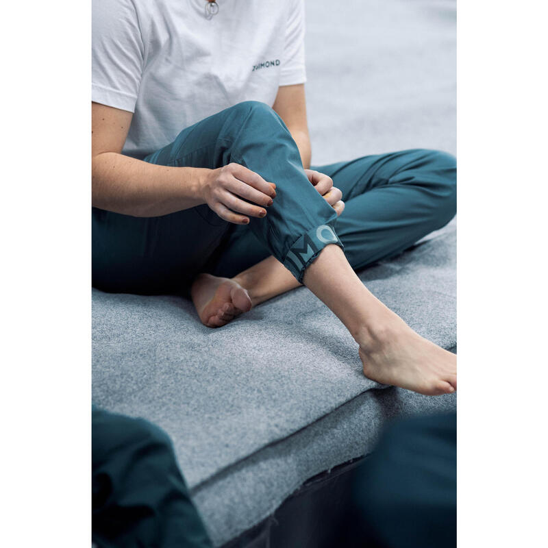 Pantalon d'escalade confortable femme, Vertika Vert