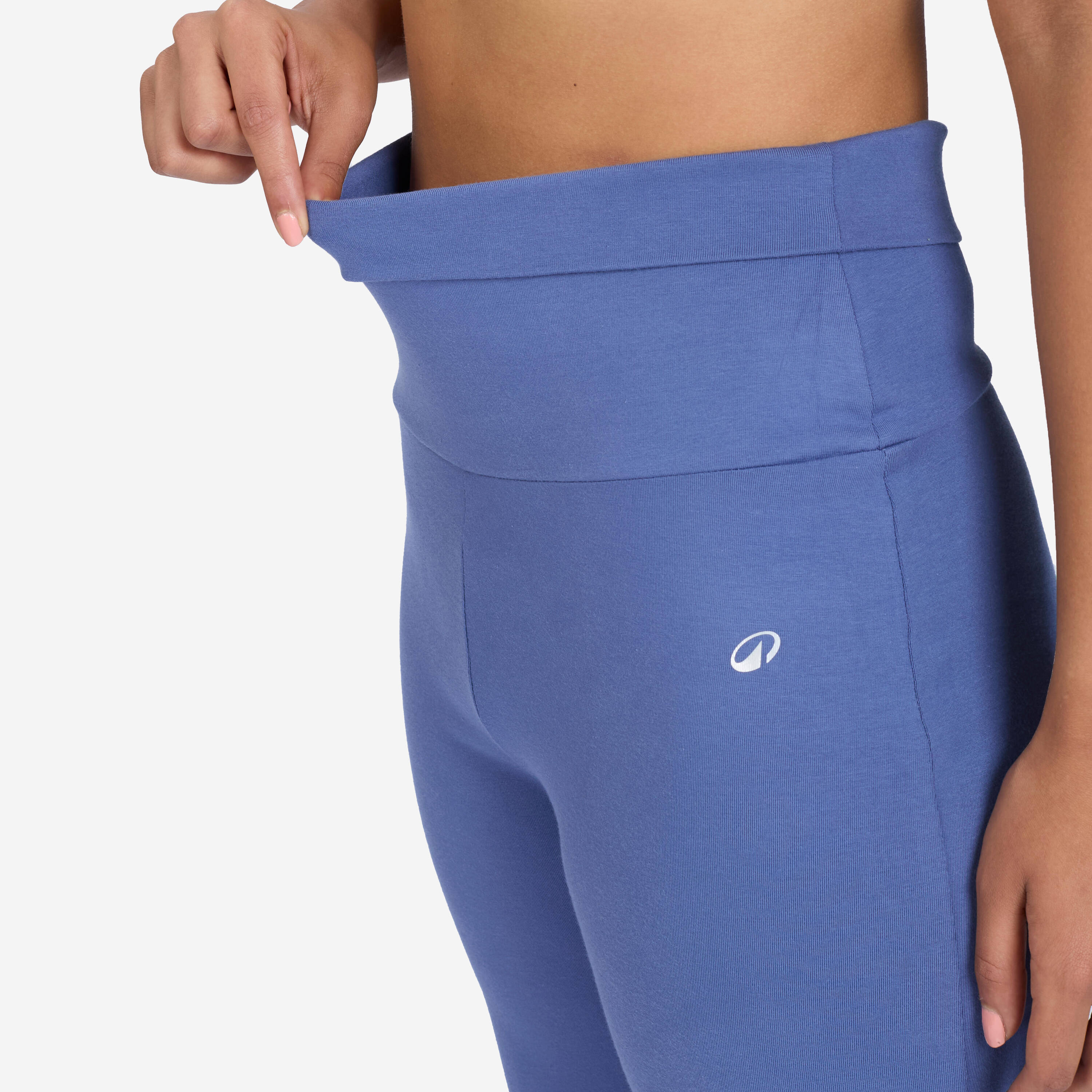 Women Yoga Pants, Stretchable, High-Waisted, Adjustable Fit, 500 - Comet Blue -  4