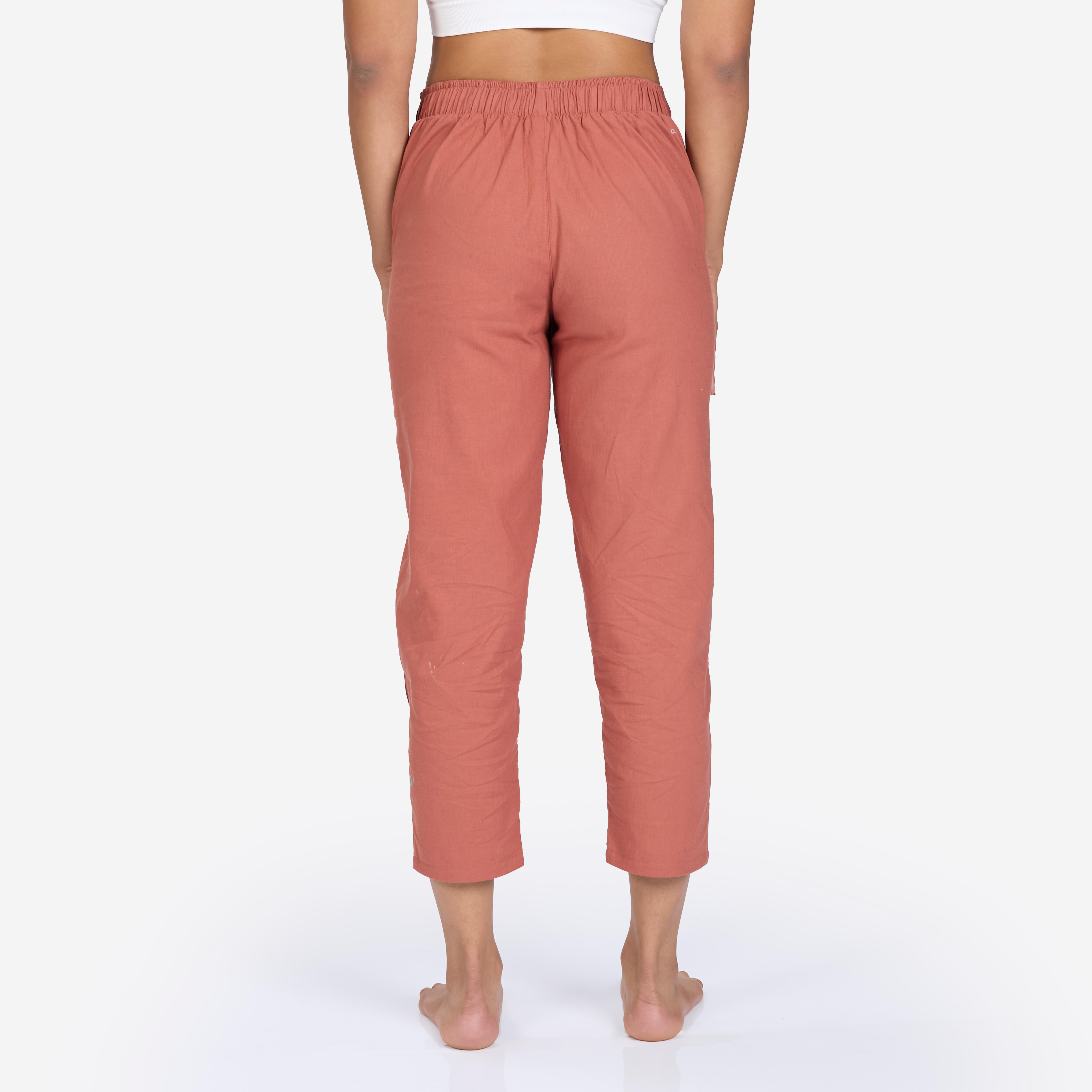 Dhoti Bottoms with High Waistbands for Women - Sepia Brown