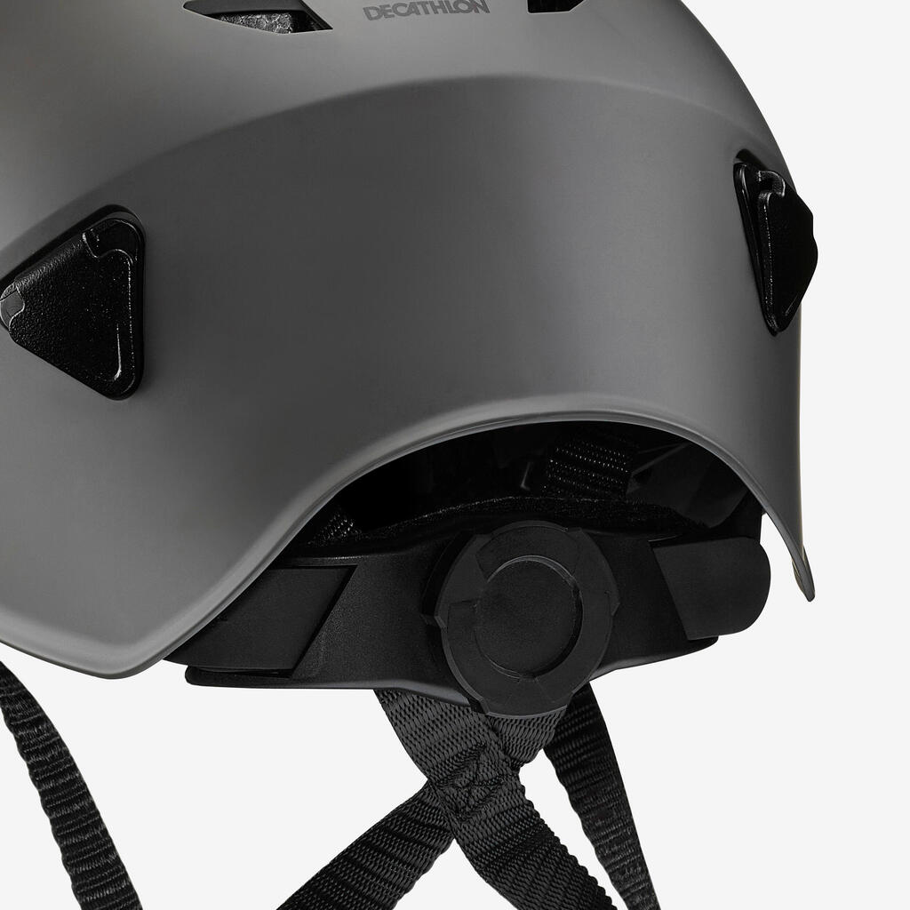 Helm Canyoning Erwachsene grau/gelb