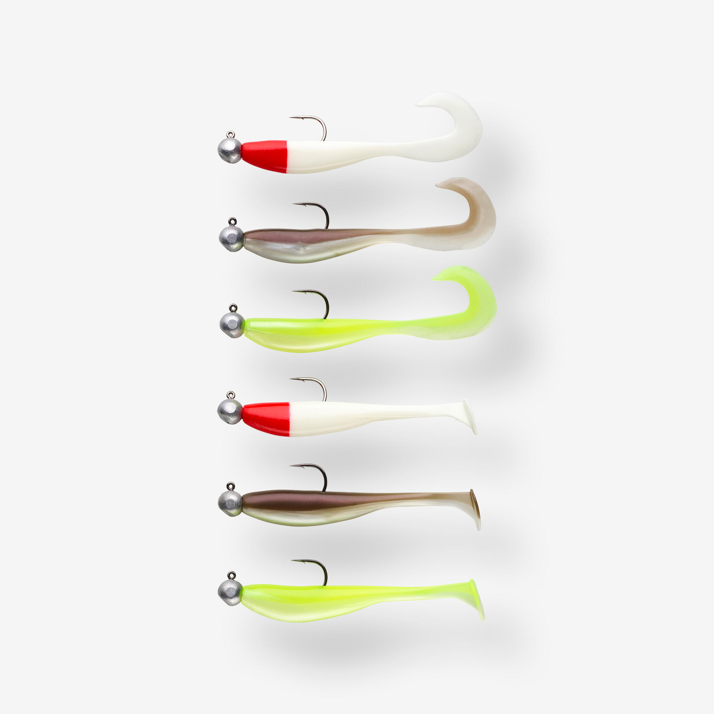 CAPERLAN Set Gummifische montiert Natori SHD 75 / GRB 80 RTC 