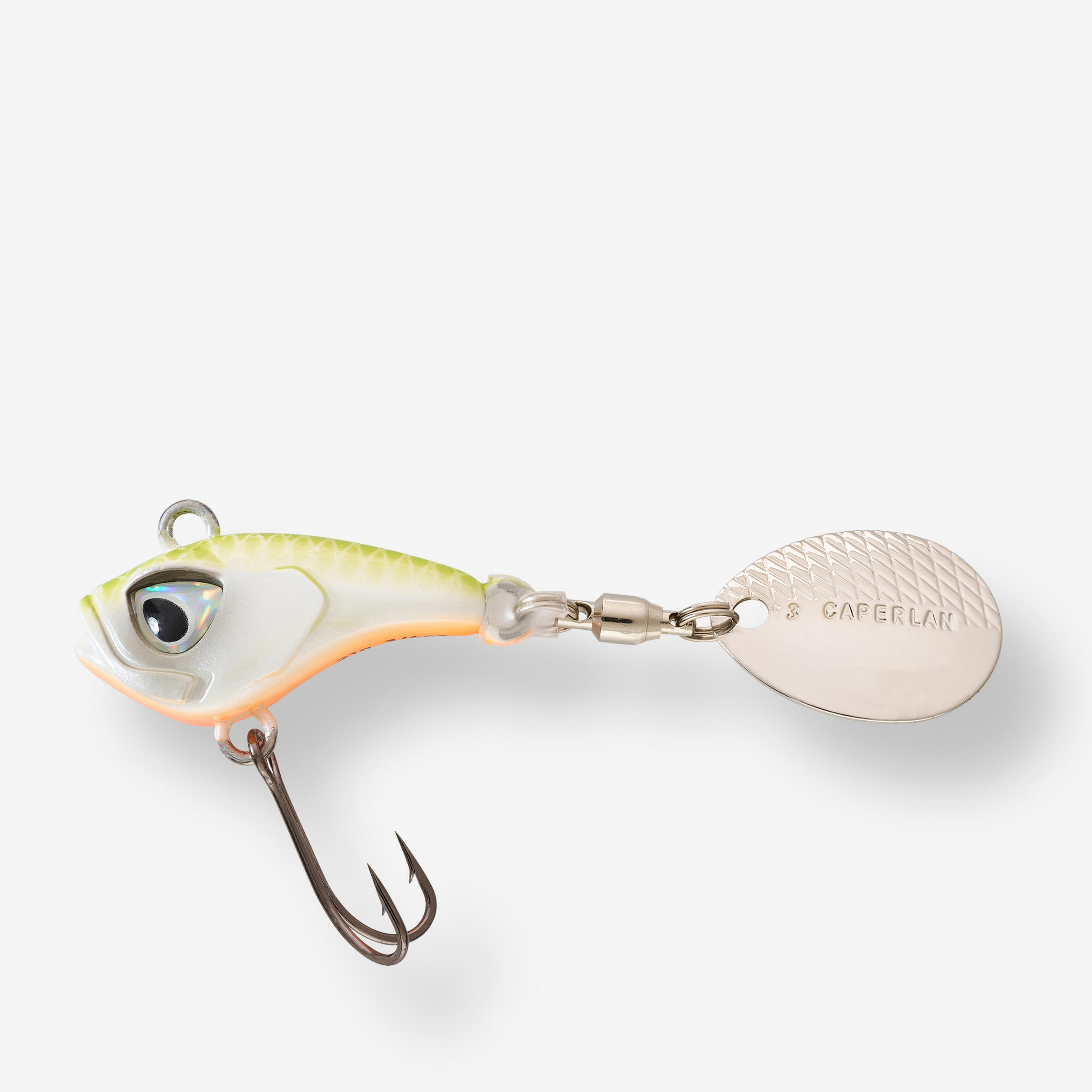 CAPERLAN Esca artificiale spintail WAKA bianca