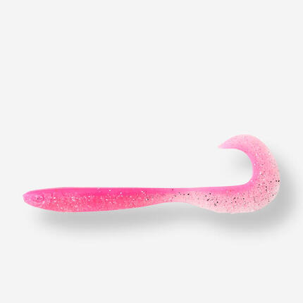 LEURRE SOUPLE VIRGULE GRUB AVEC ATTRACTANT WXM YUBARI GRB 130 ORANGE