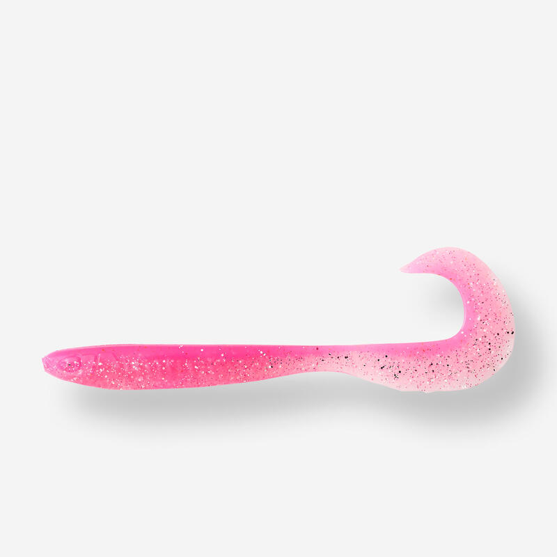 LEURRE SOUPLE VIRGULE GRUB AVEC ATTRACTANT WXM YUBARI GRB 130 ROSE