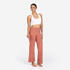 Women's High-Waisted Yoga Pants 500- Sepia Brown