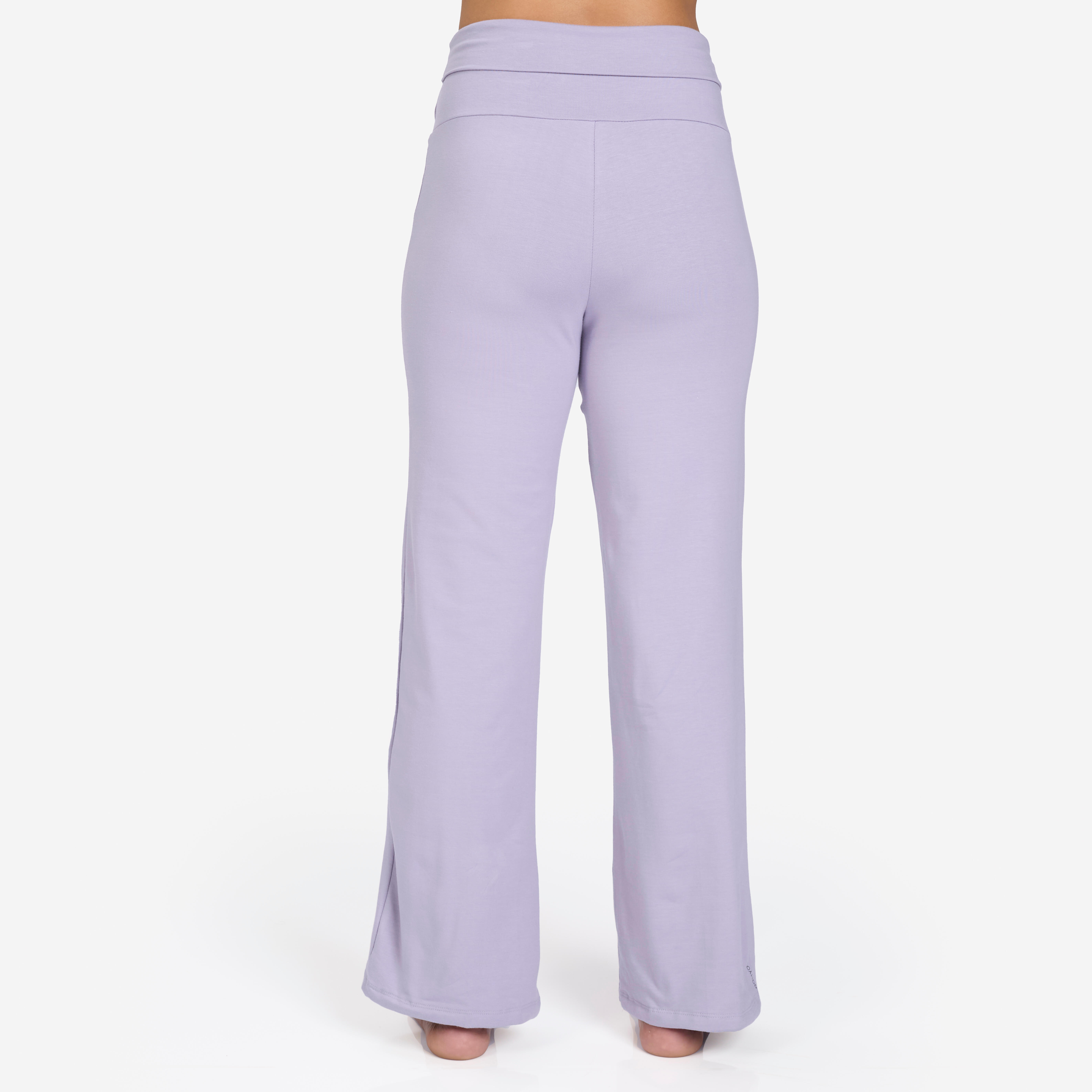 Women Yoga Pants, Stretchable, High-Waisted, Adjustable Fit, 500 - Smoked Purple