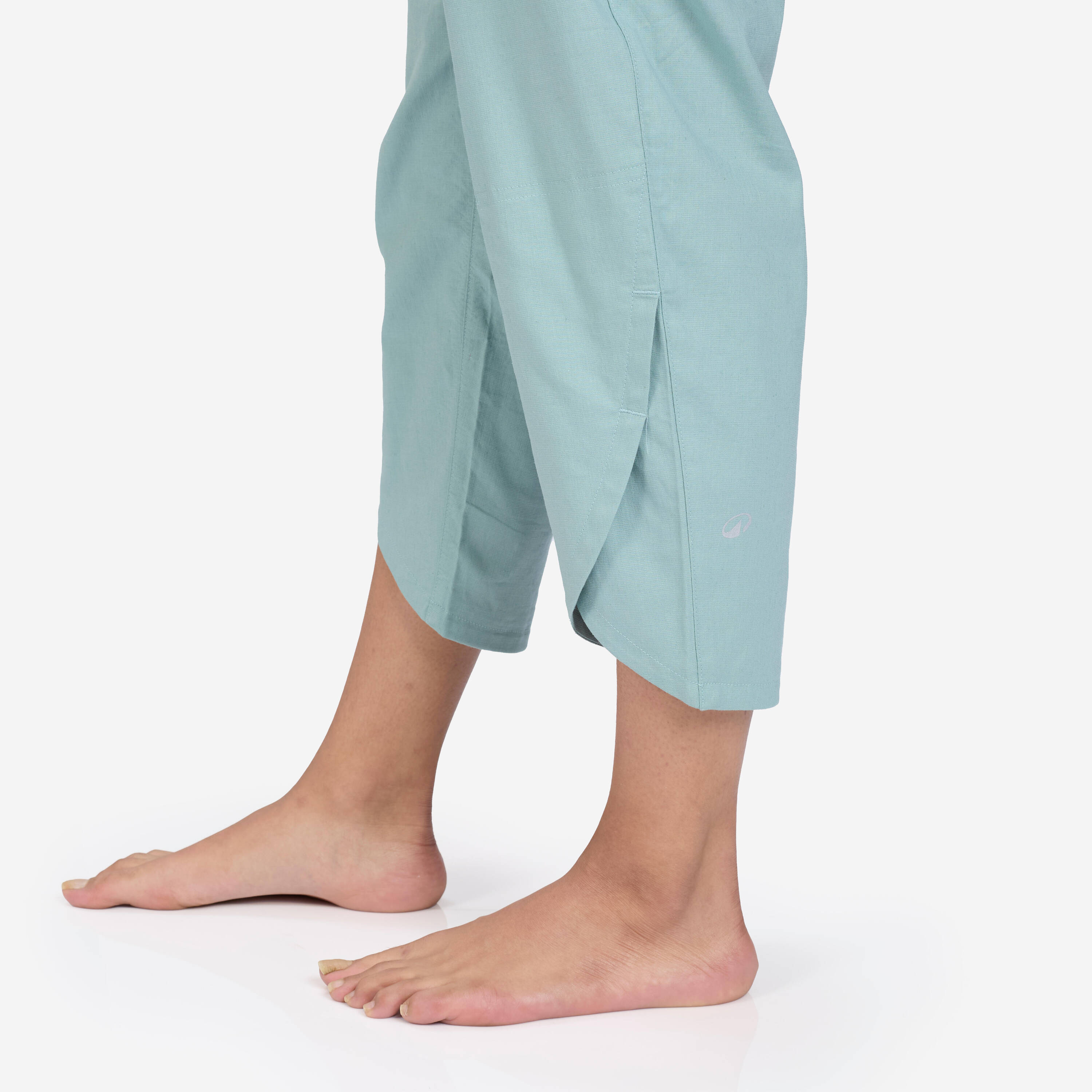Dhoti Bottoms with High Waistbands for Women - Frozen Green -  5