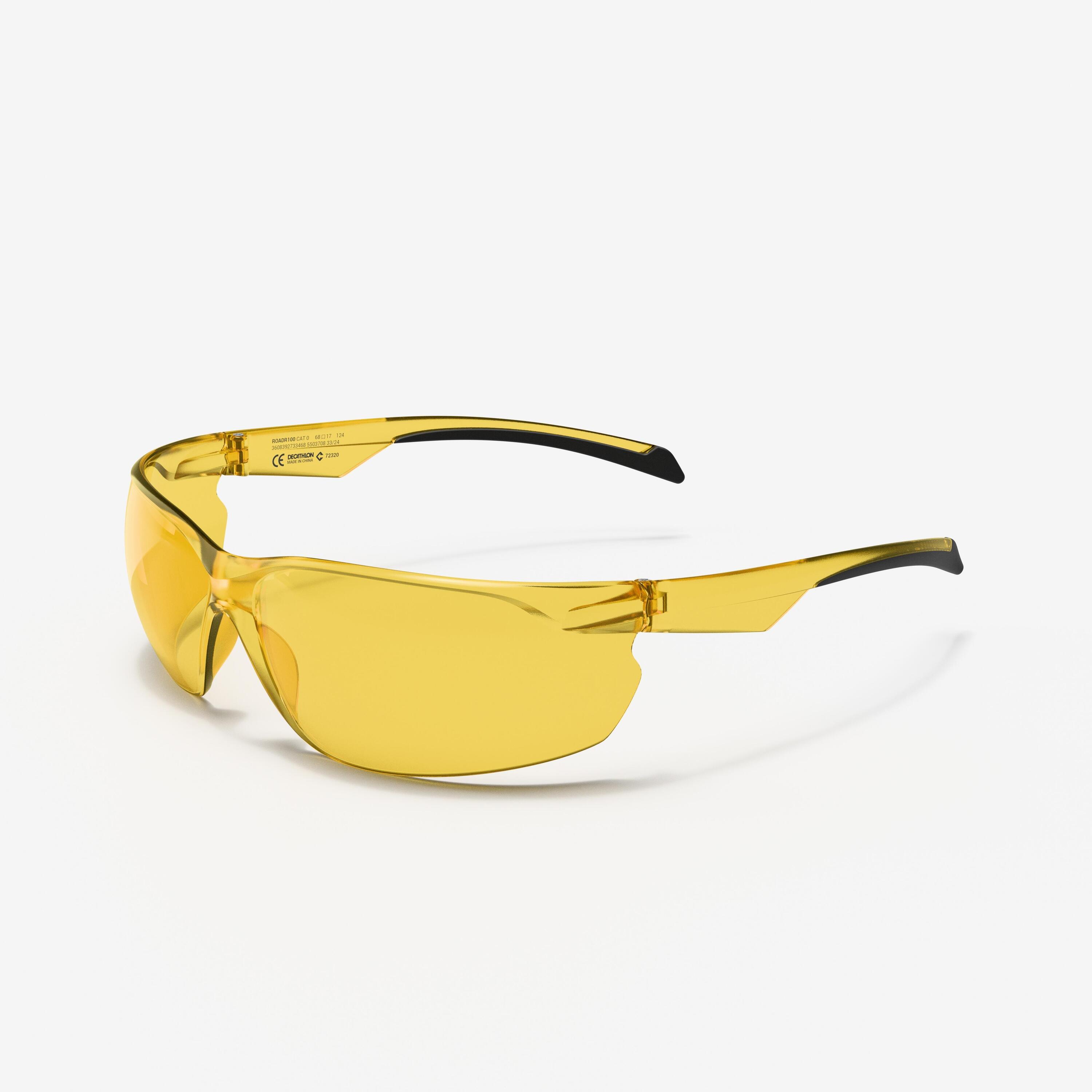 ROCKRIDER MTB bril ST 100 geel categorie 1 glazen