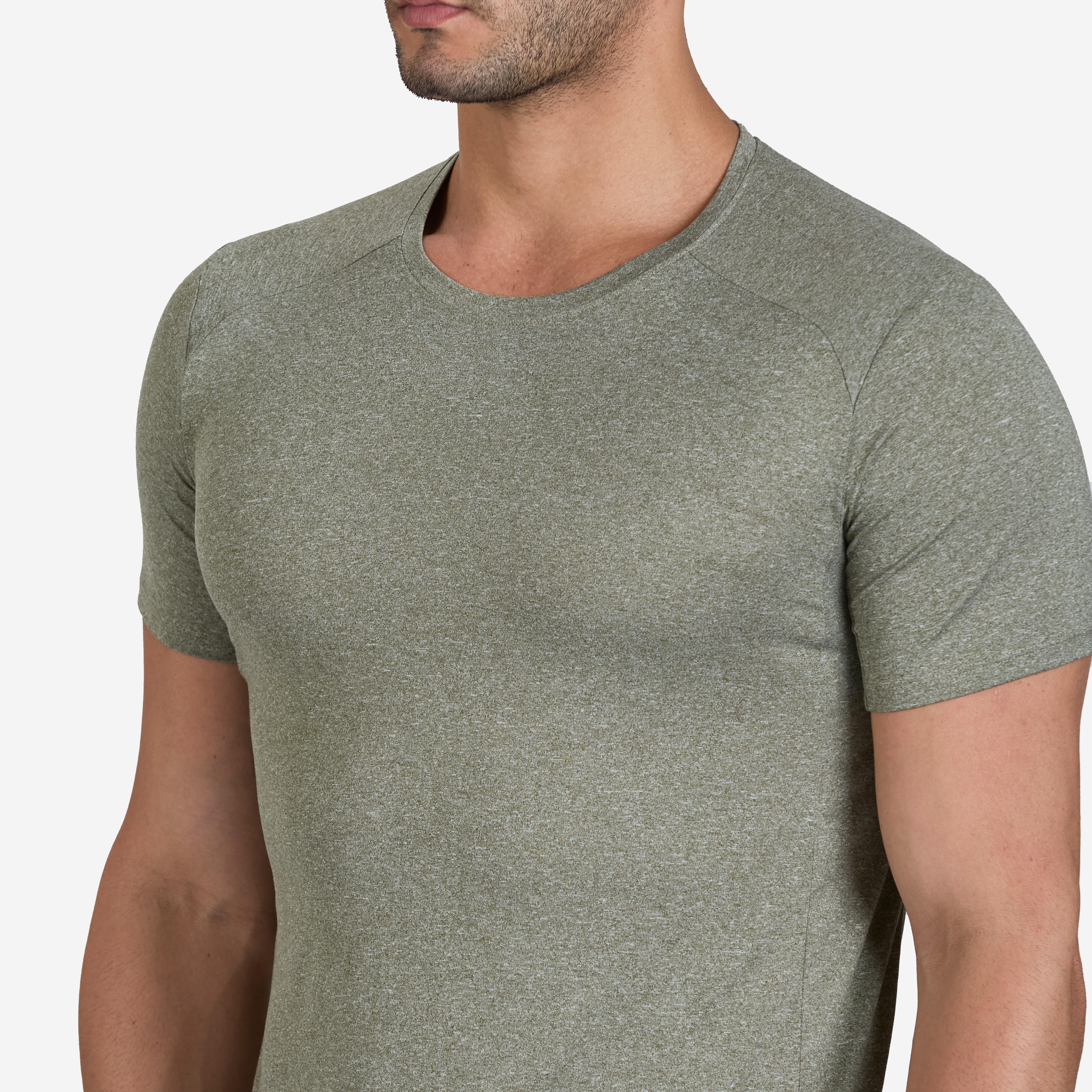 Basic Cardio Training T-Shirt TS 100 - Khaki Green