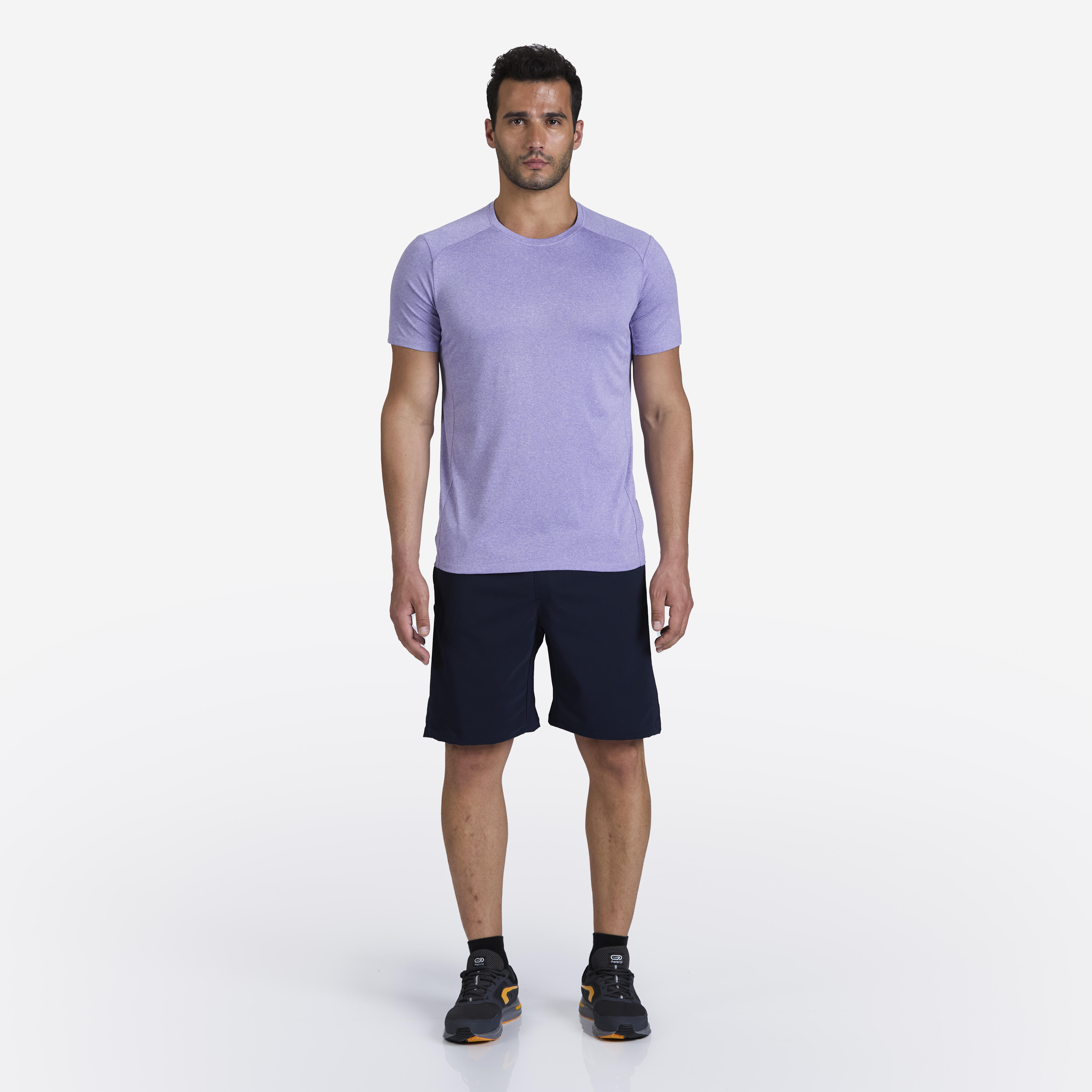 domyos Men's Basic Cardio Training Shirt TS 100 - Lavender Purple-picture-17