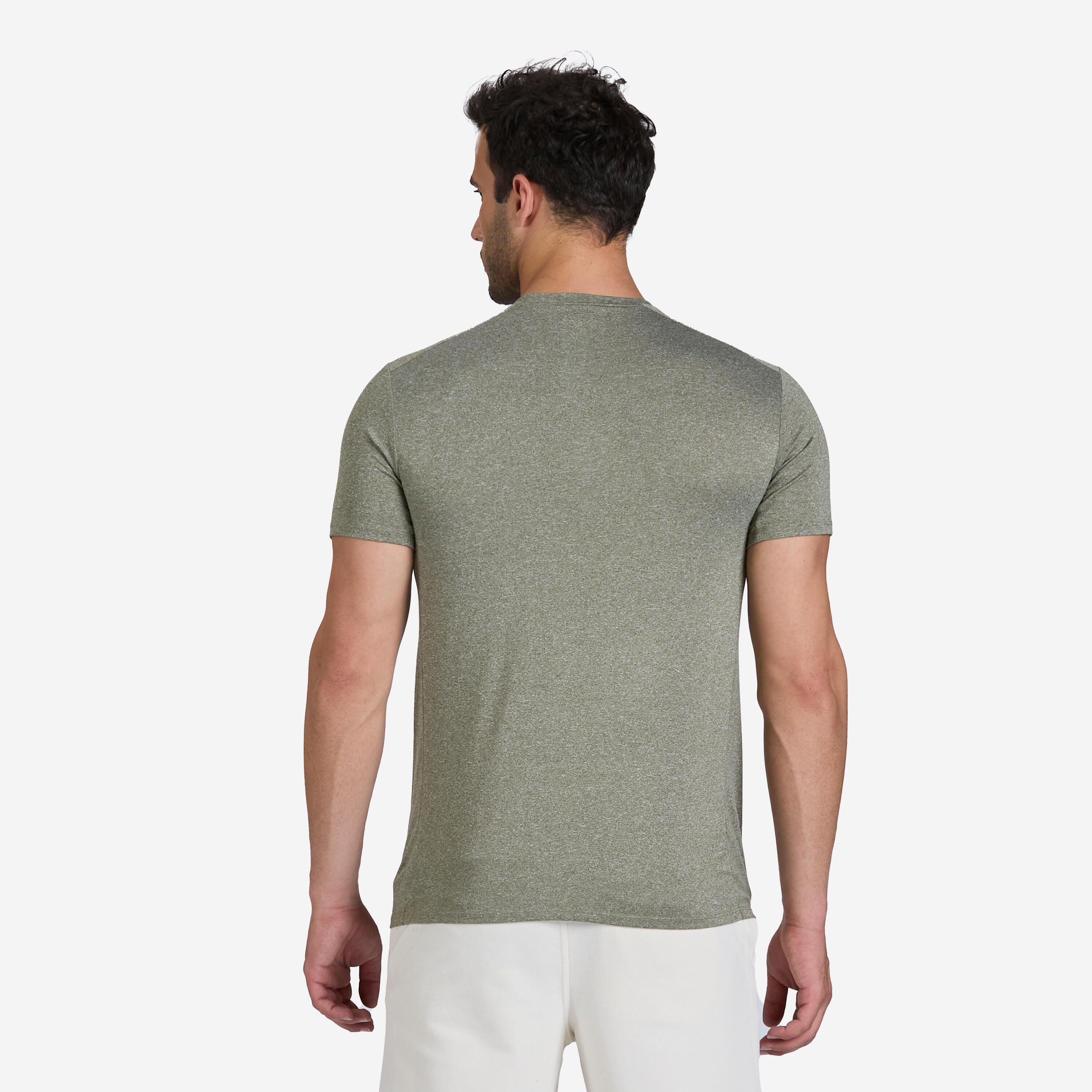 T-shirt d’entraînement respirant à col rond homme, 100 3/5