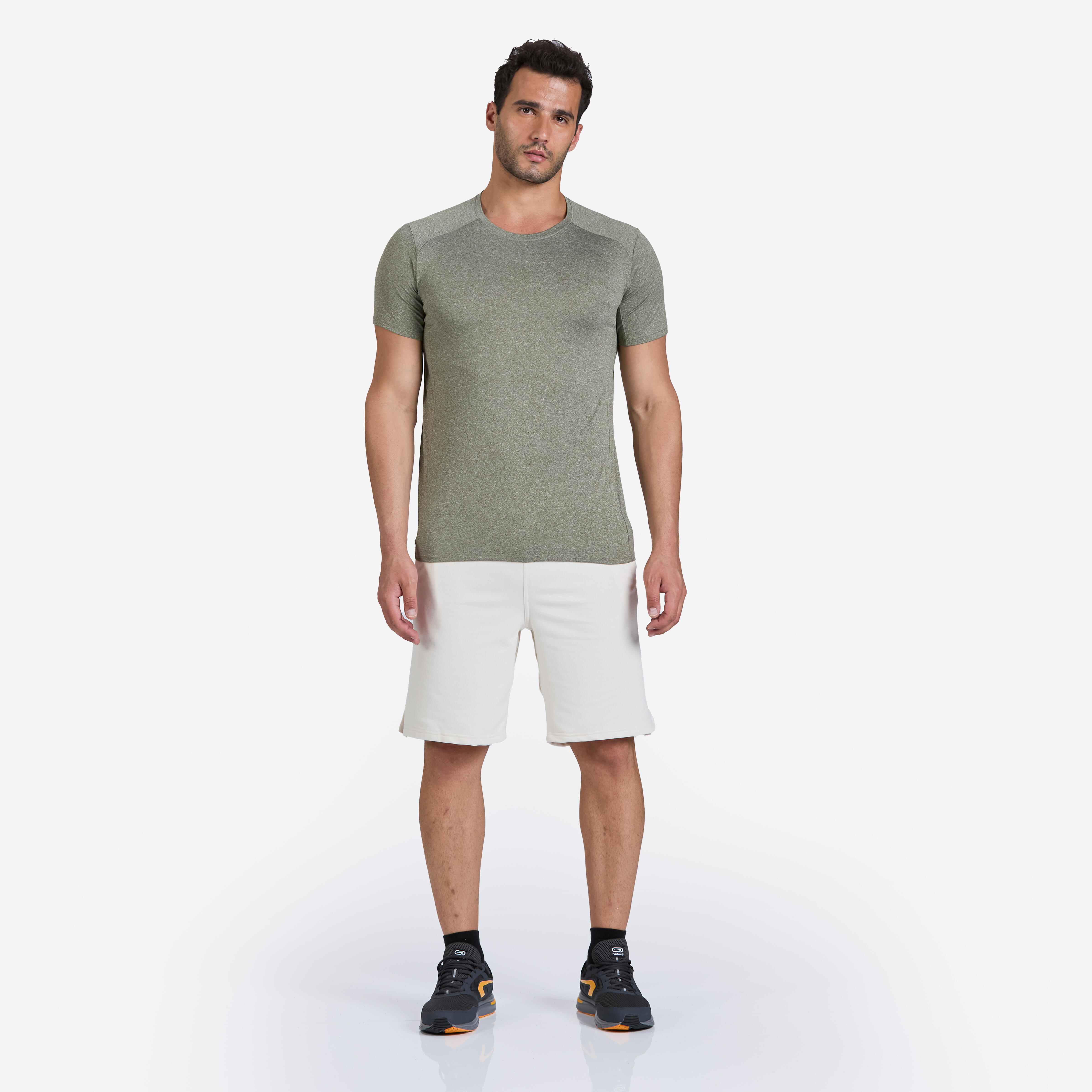 domyos Basic Cardio Training T-Shirt TS 100 - Khaki Green-picture-20
