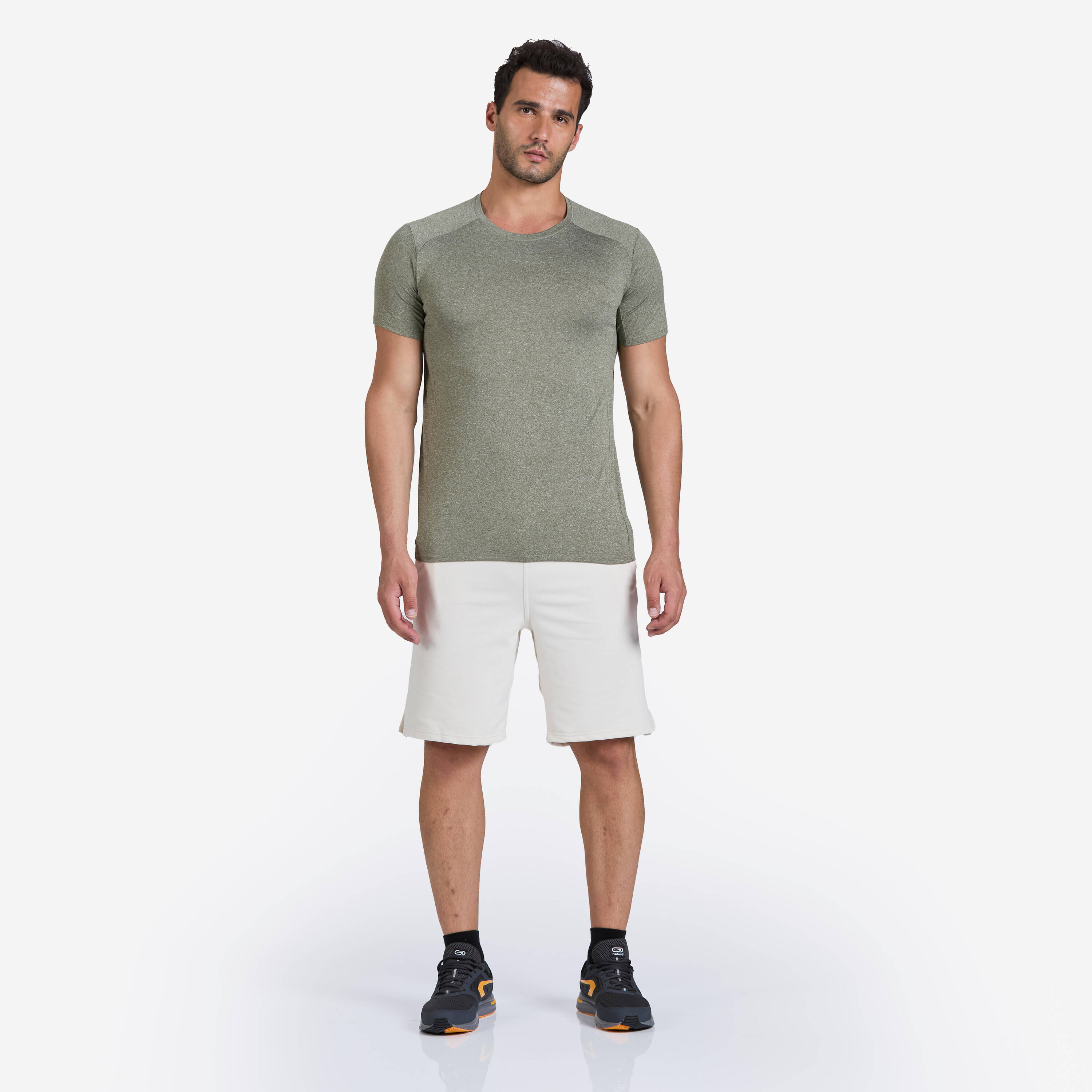 Basic Cardio Training T-Shirt TS 100 - Khaki Green -  1