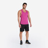 Men's Weight Training Stringer Tank Top - Purple/Magenta