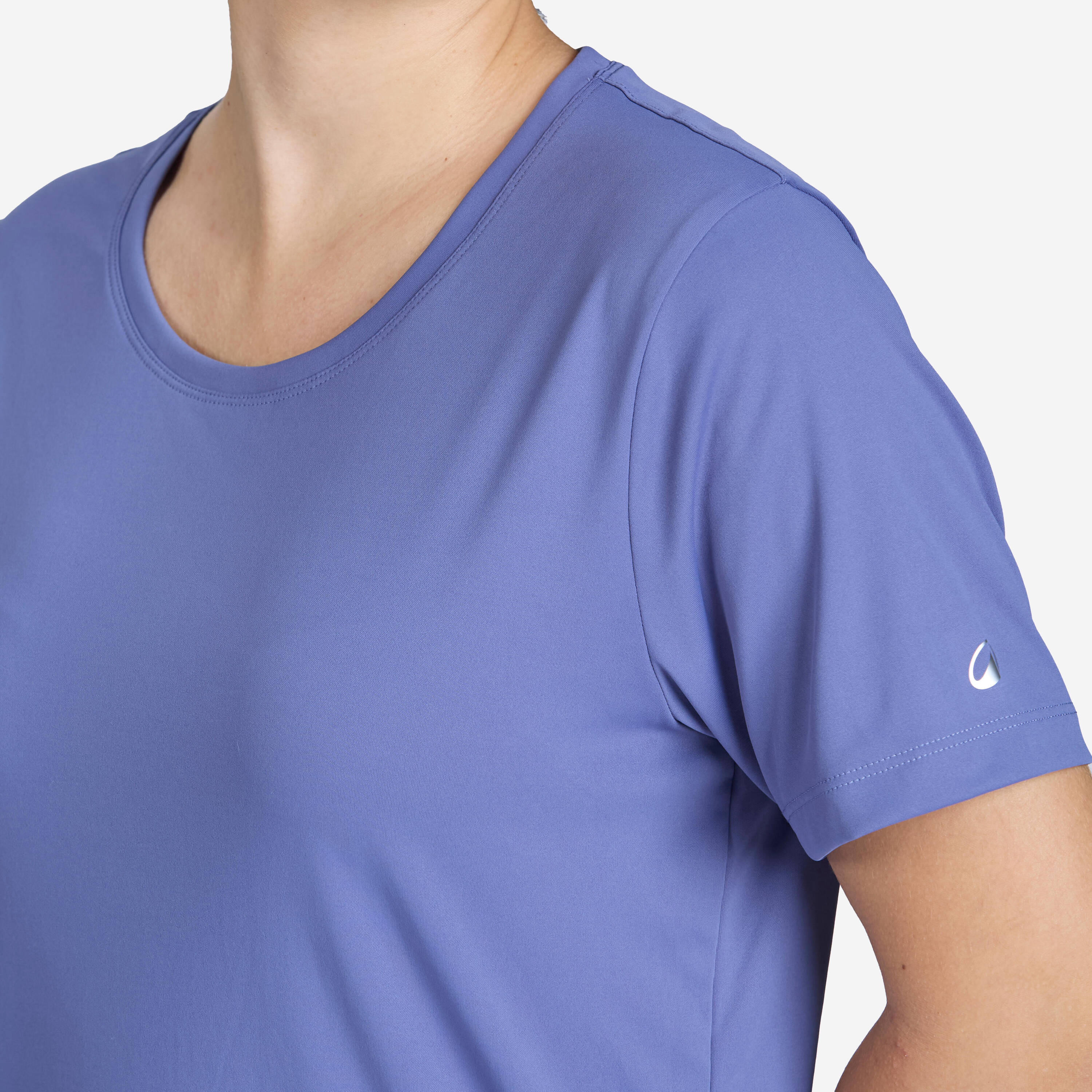 Women's Short-Sleeved Fitness T-Shirt 120 - Comet Blue -  5