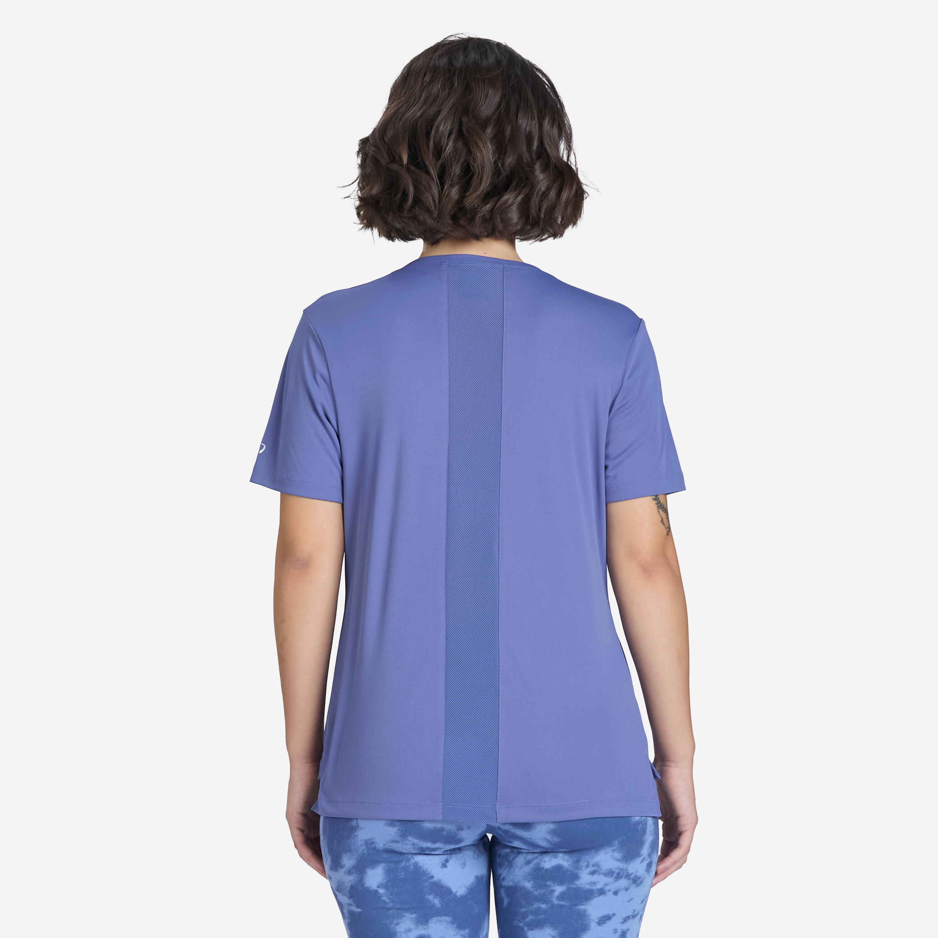 Women's Short-Sleeved Fitness T-Shirt 120 - Comet Blue -  4