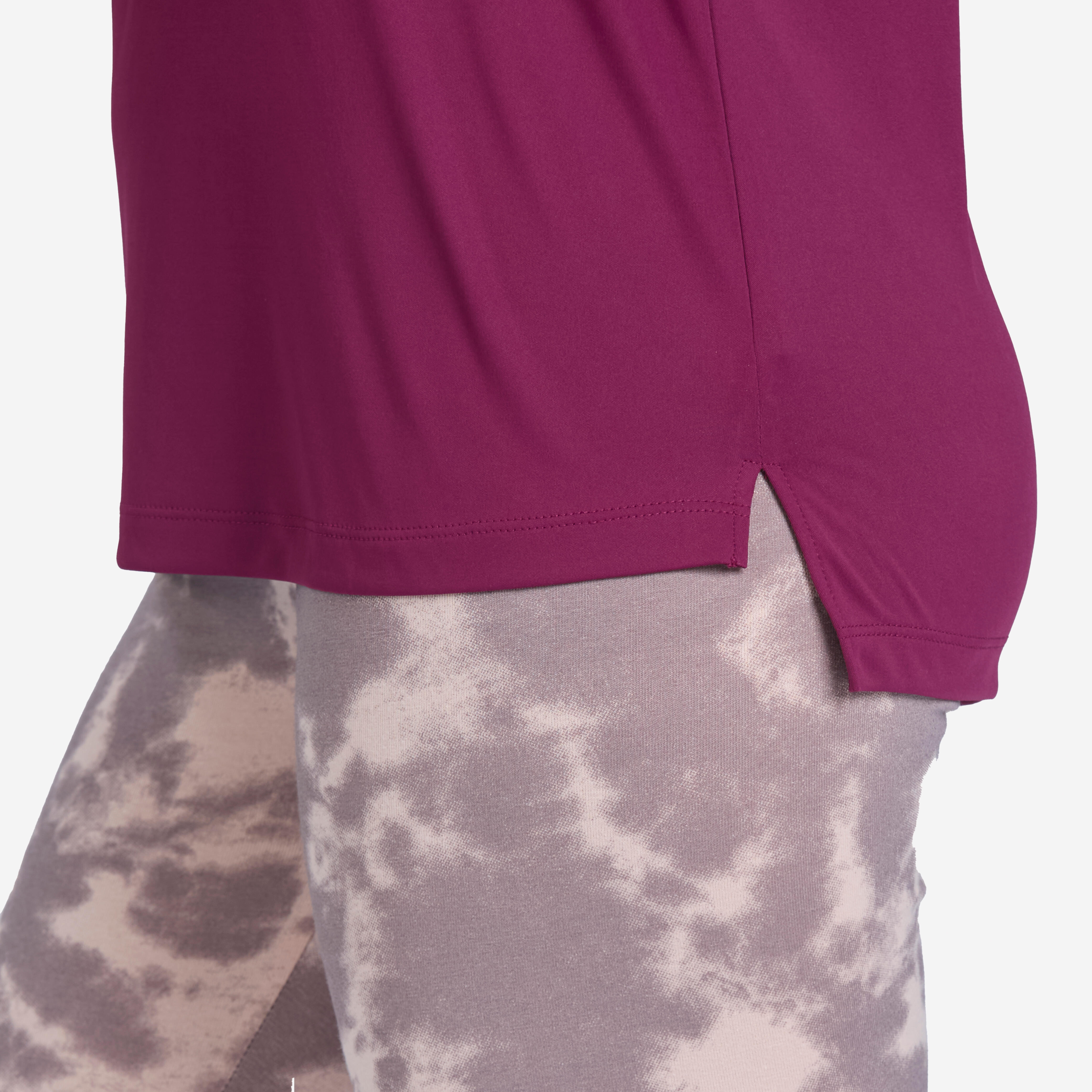 Women's Crew Neck Fitness T-Shirt 120 - Plum Purple