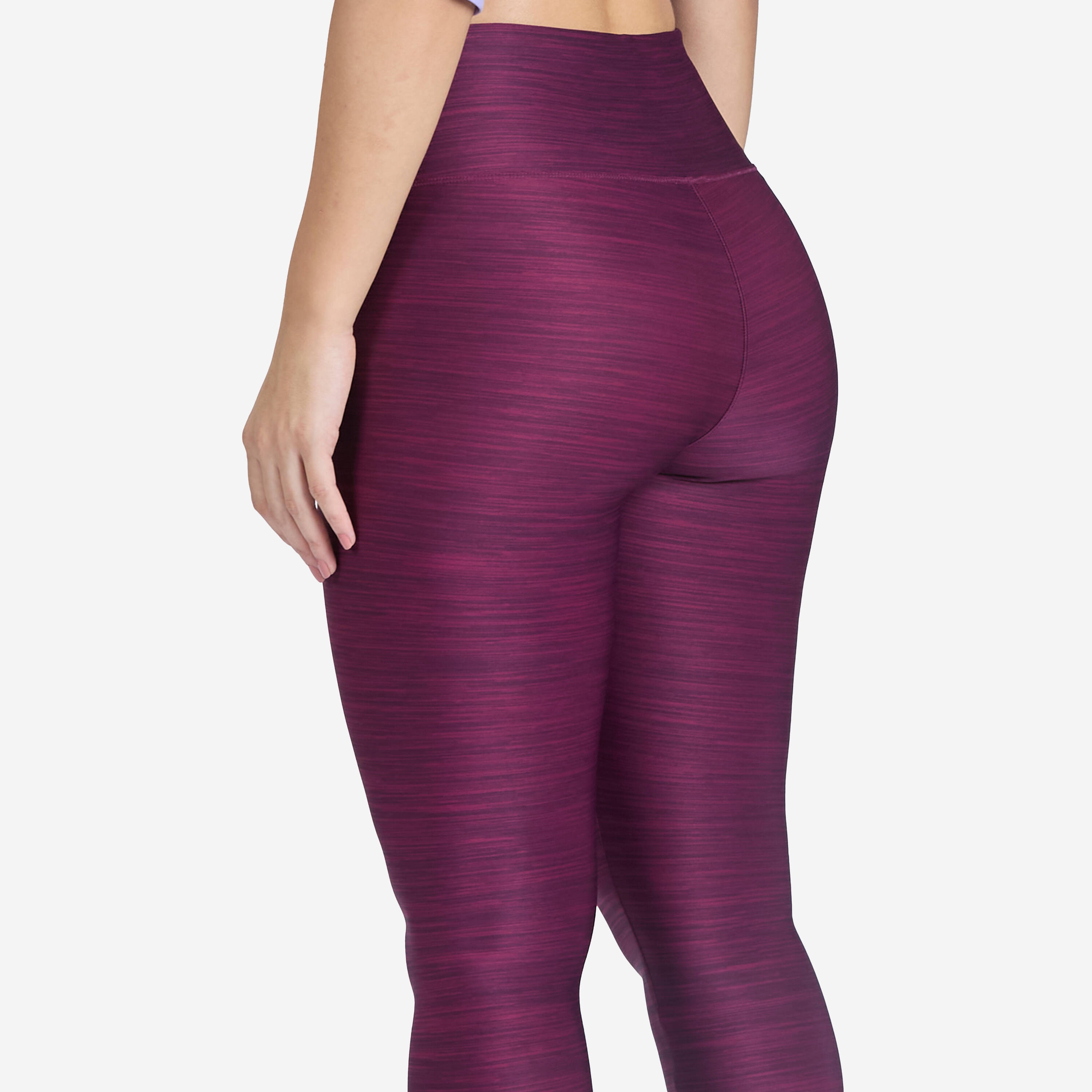 Women's High Waisted Fitness Leggings 100 - Grey -  5