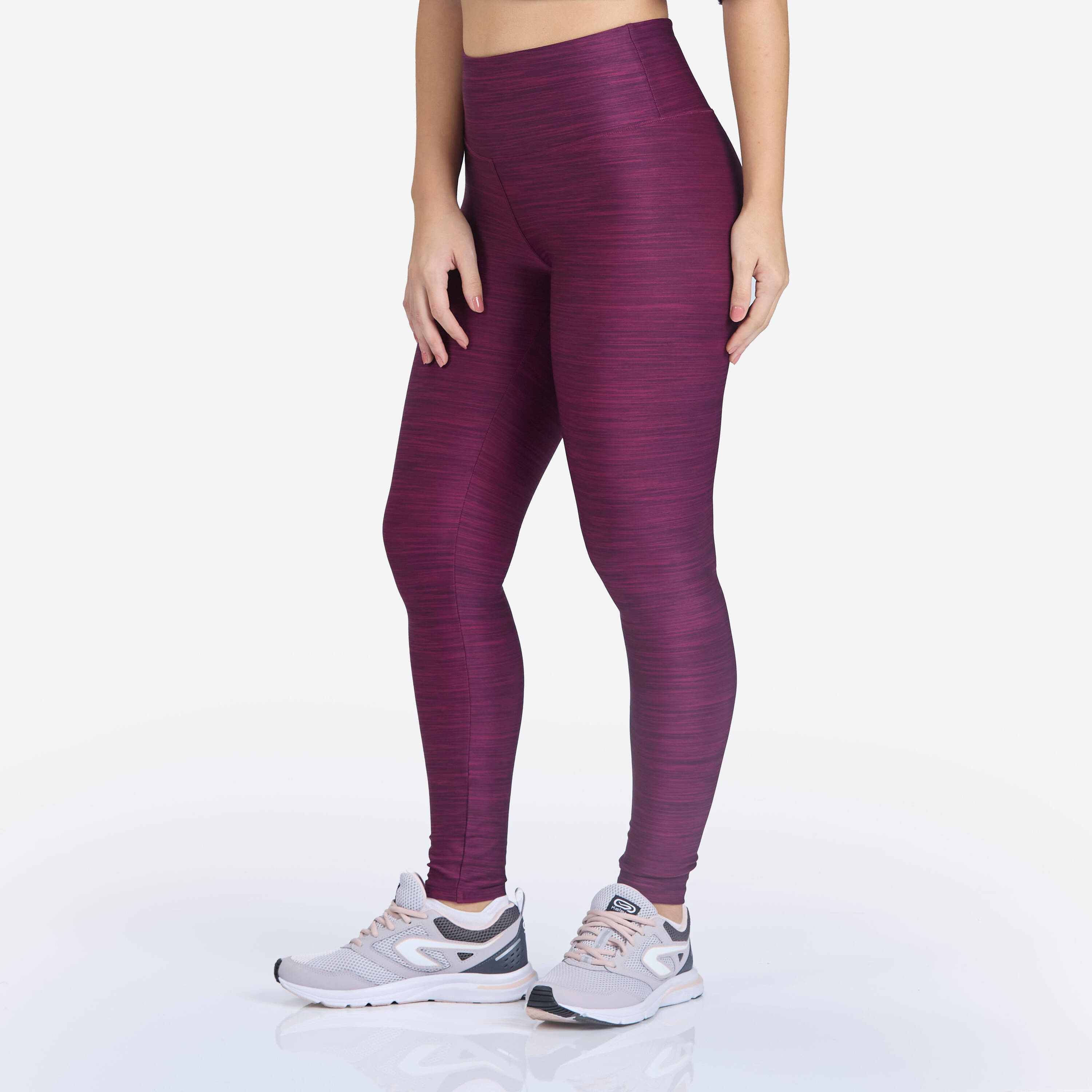 Women's High Waisted Fitness Leggings 100 - Grey -  1