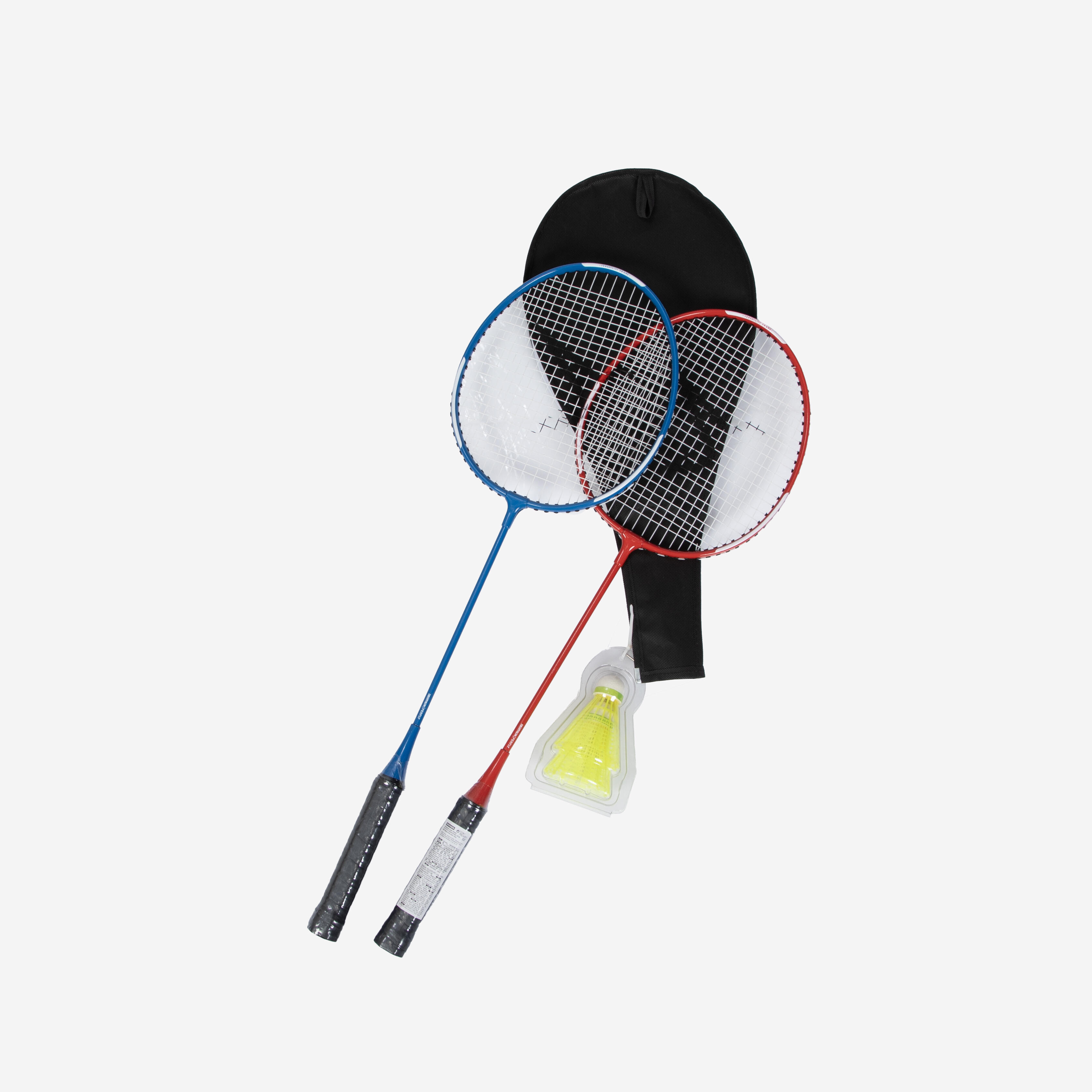 Adult Badminton Racket BR 100 Set Starter Blue Red