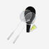 Adult badminton racket br 100 White