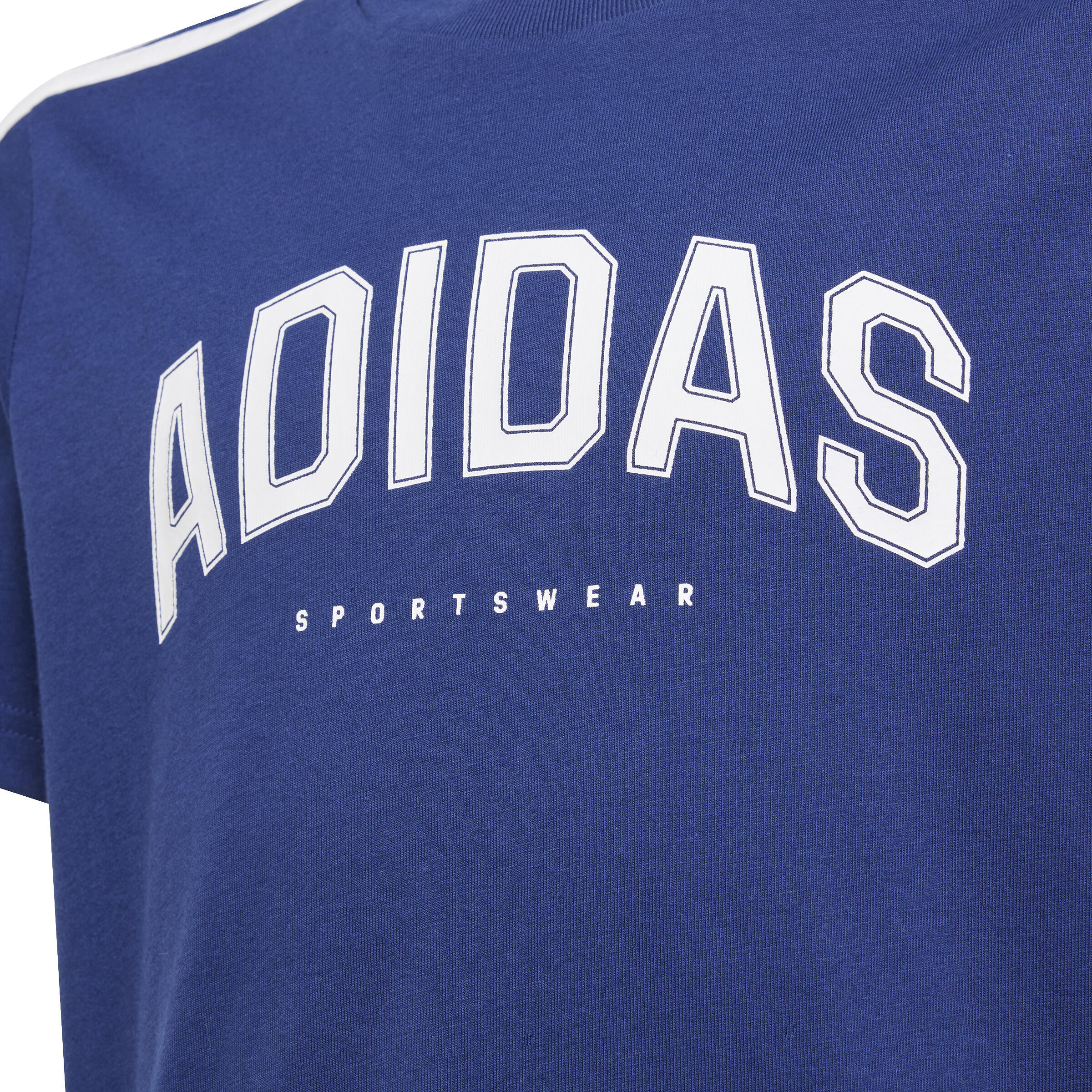 T-shirt ADIDAS bambino ginnastica regular fit cotone azzurra 9/13