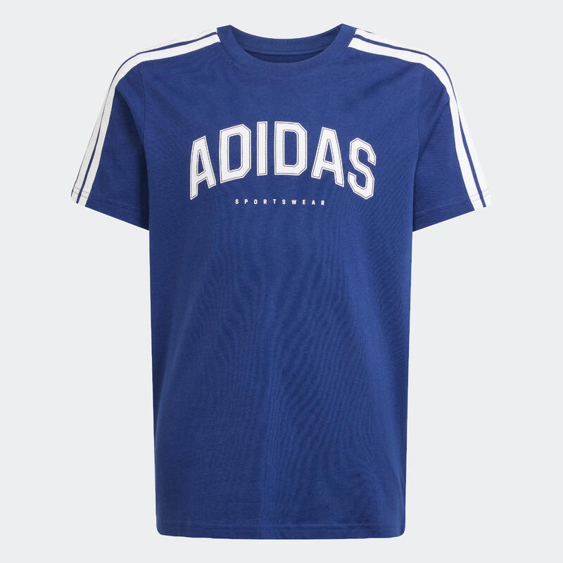 T-Shirt de Educação Física em Algodão Criança Adidas Azul