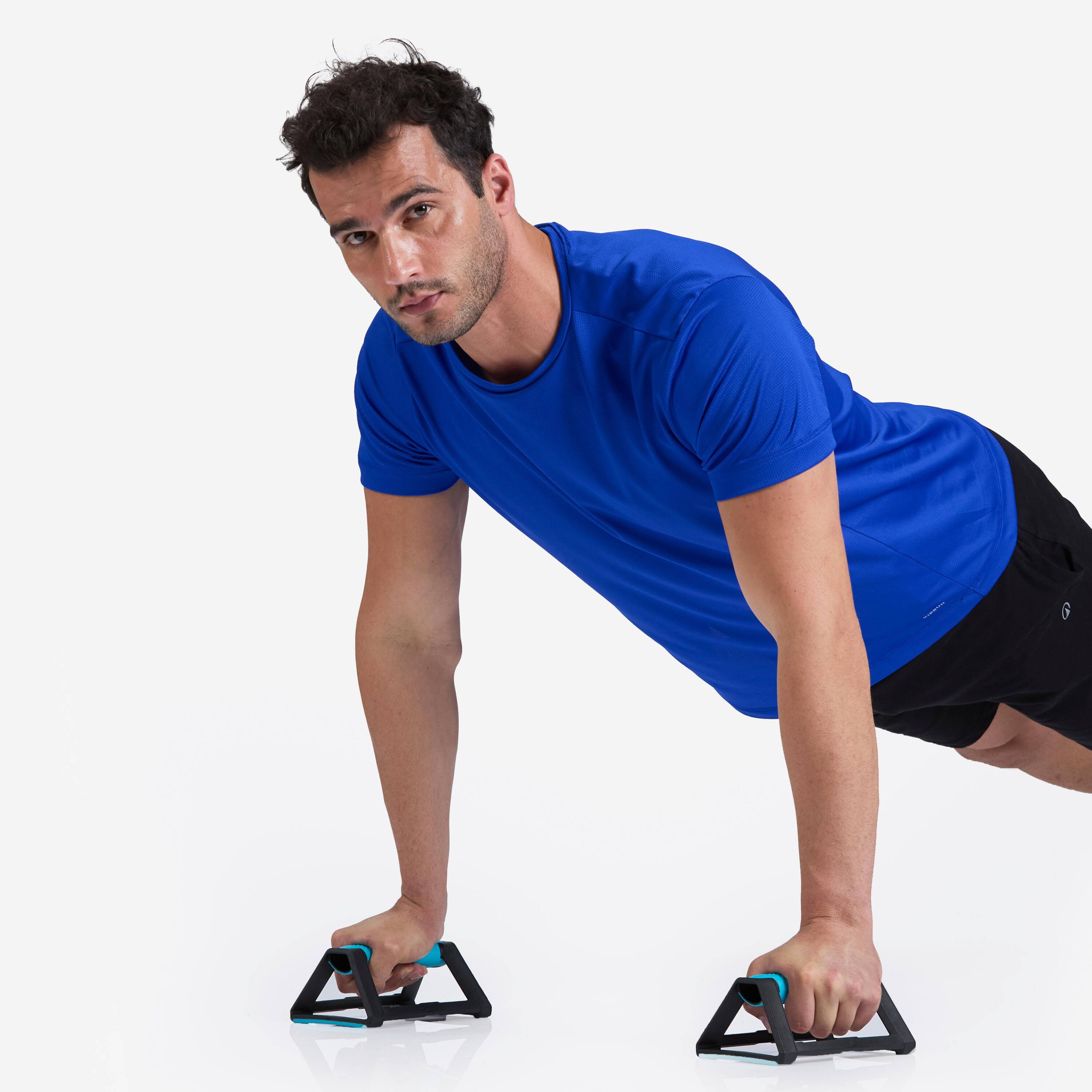 Men Running T-Shirt Breathable, Quick Dry, Kiprun 100 - Indigo Blue -  5