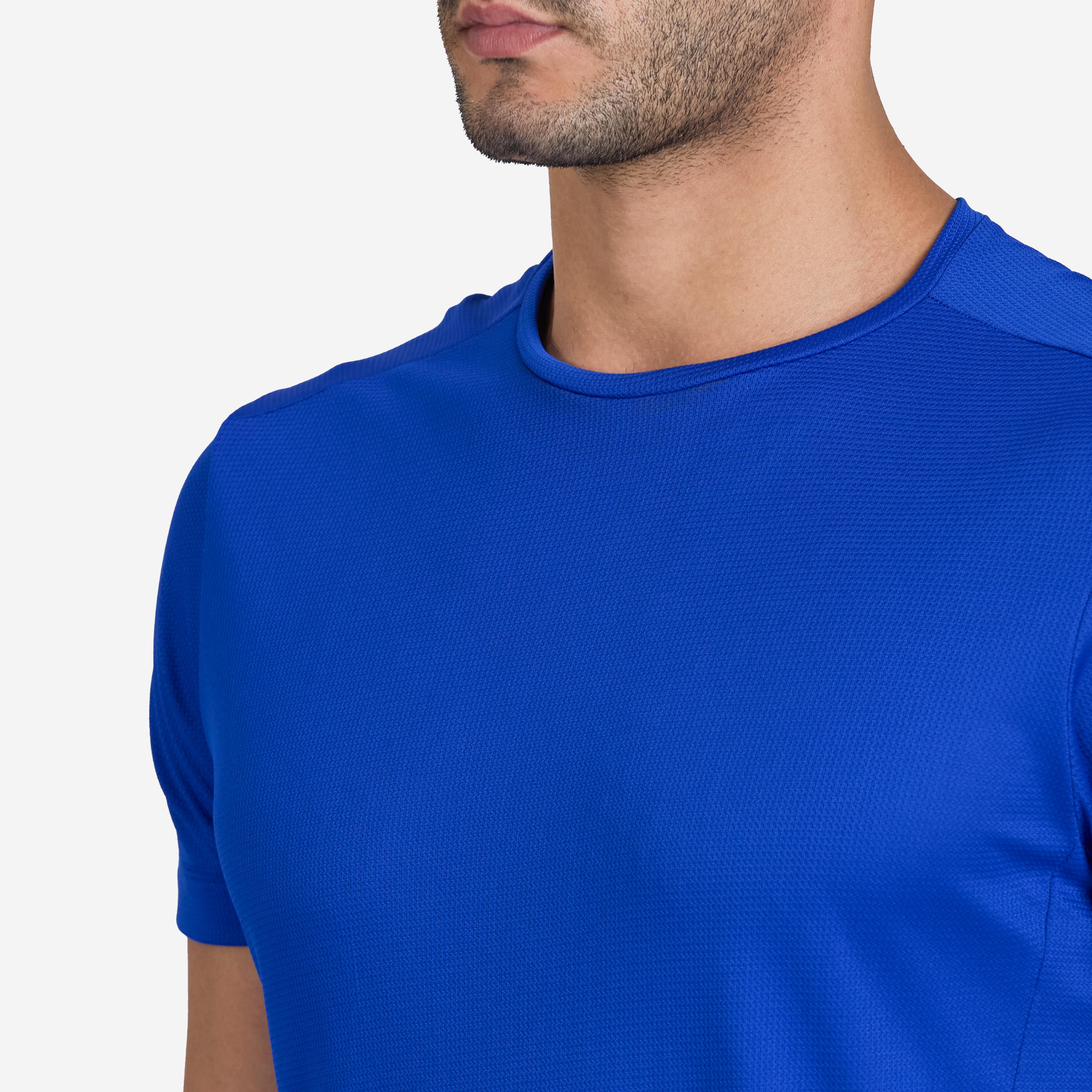 Men Running T-Shirt Breathable, Quick Dry, Kiprun 100 - Indigo Blue