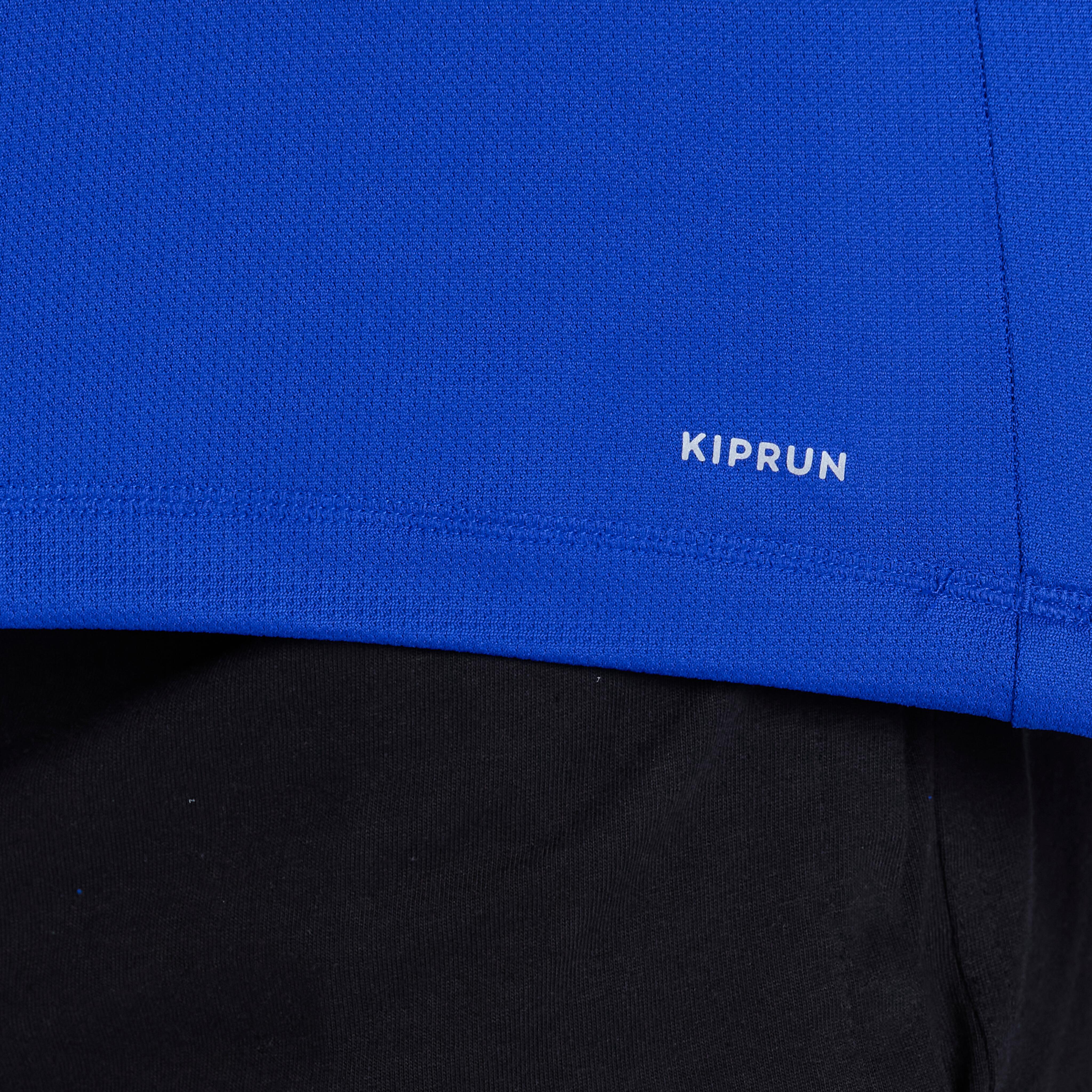 Men Running T-Shirt Breathable, Quick Dry, Kiprun 100 - Indigo Blue
