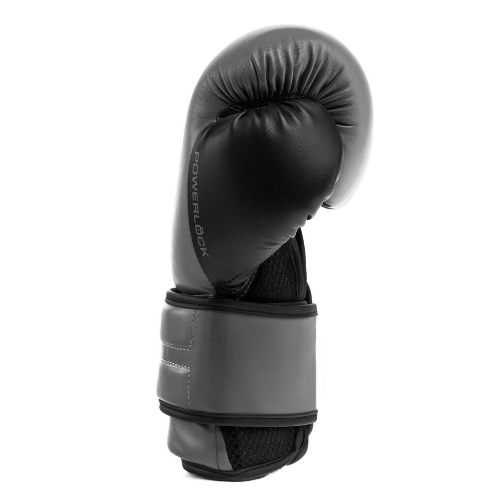 Sive boksarske rokavice POWERLOCK
