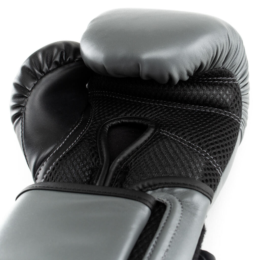 Sive boksarske rokavice POWERLOCK