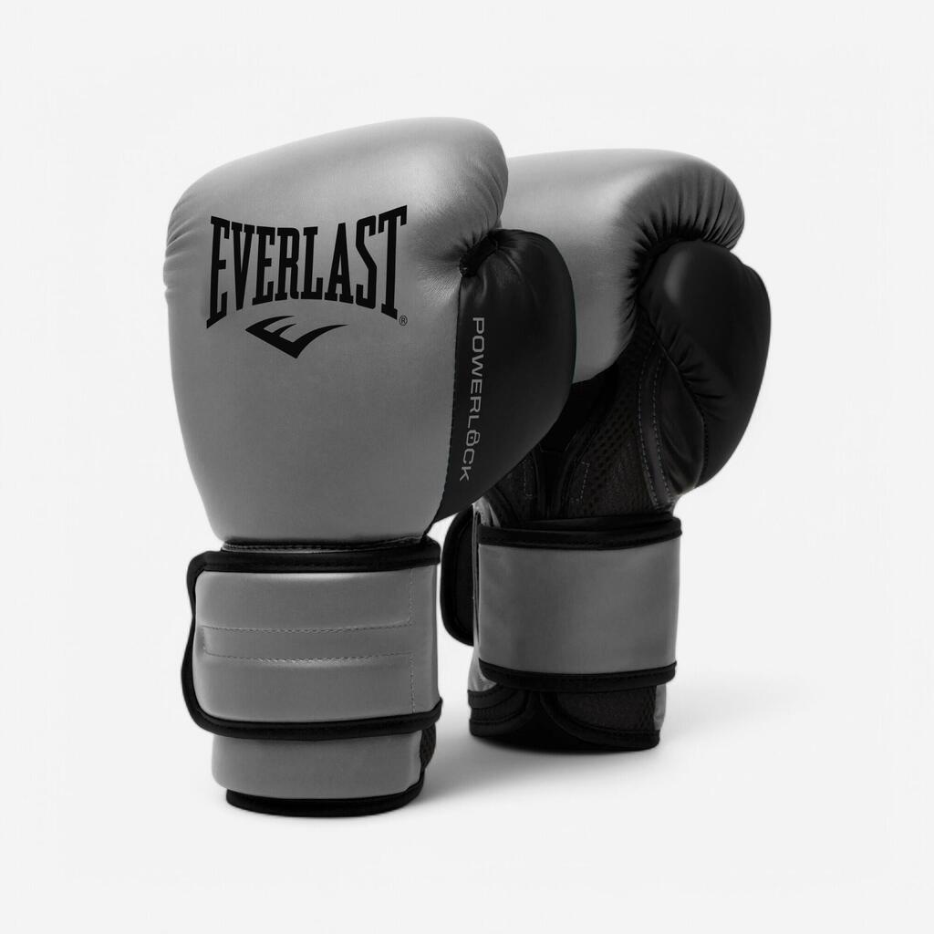 Sive boksarske rokavice POWERLOCK
