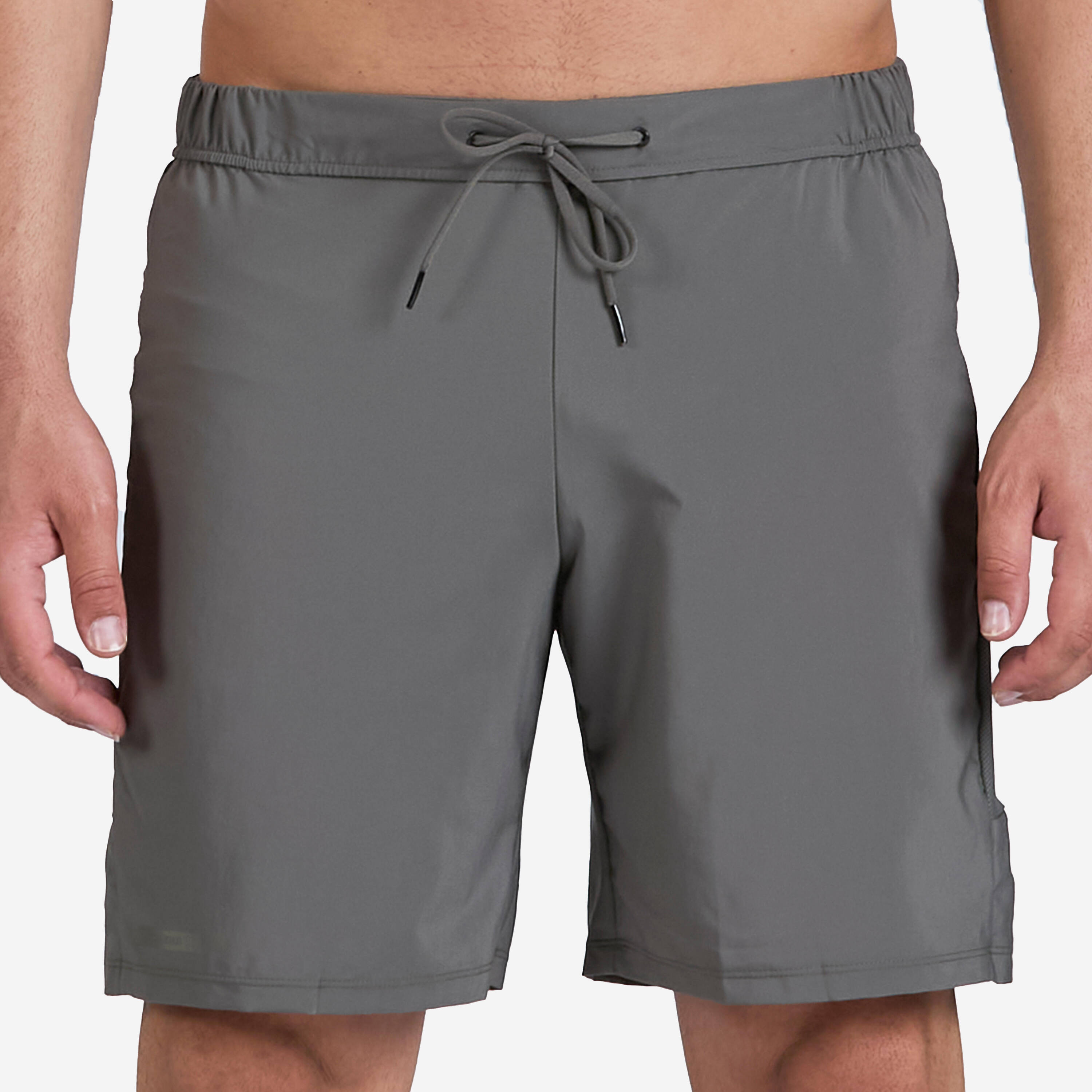 Men Running Shorts Quick Dry, Lightweight, Breathable, Run Dry+ - Ash Khaki -  4