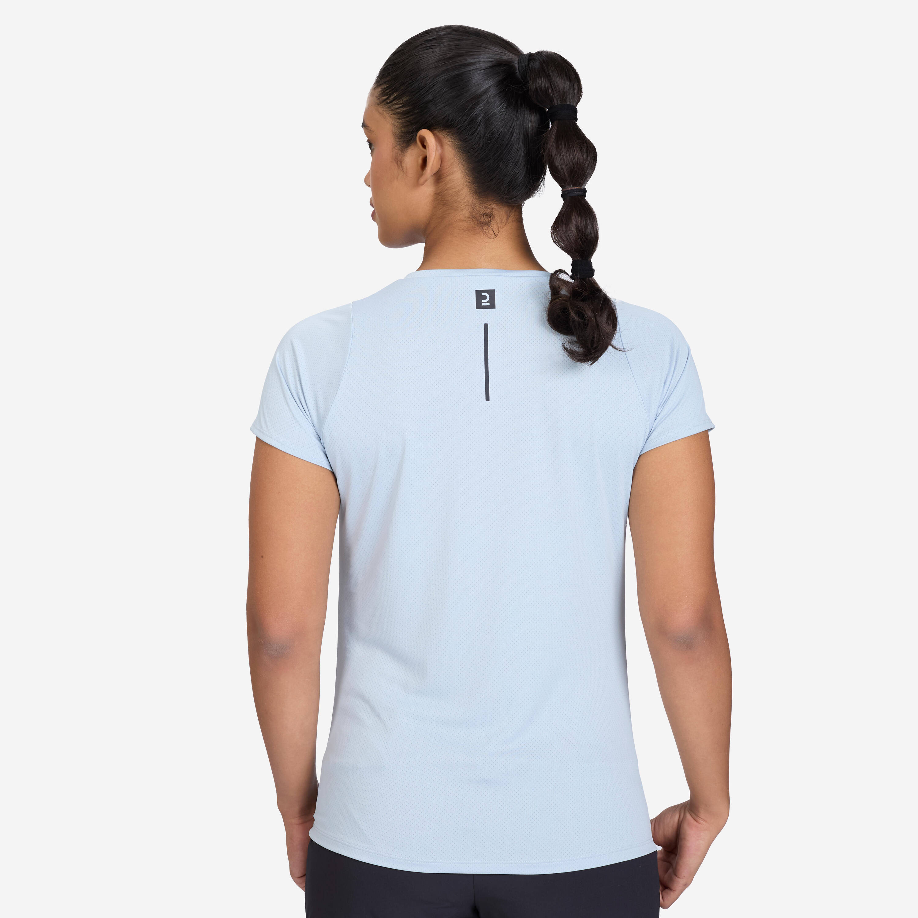 Women's Printed Running T-shirt RUN 150 Dry - Foggy Blue -  5