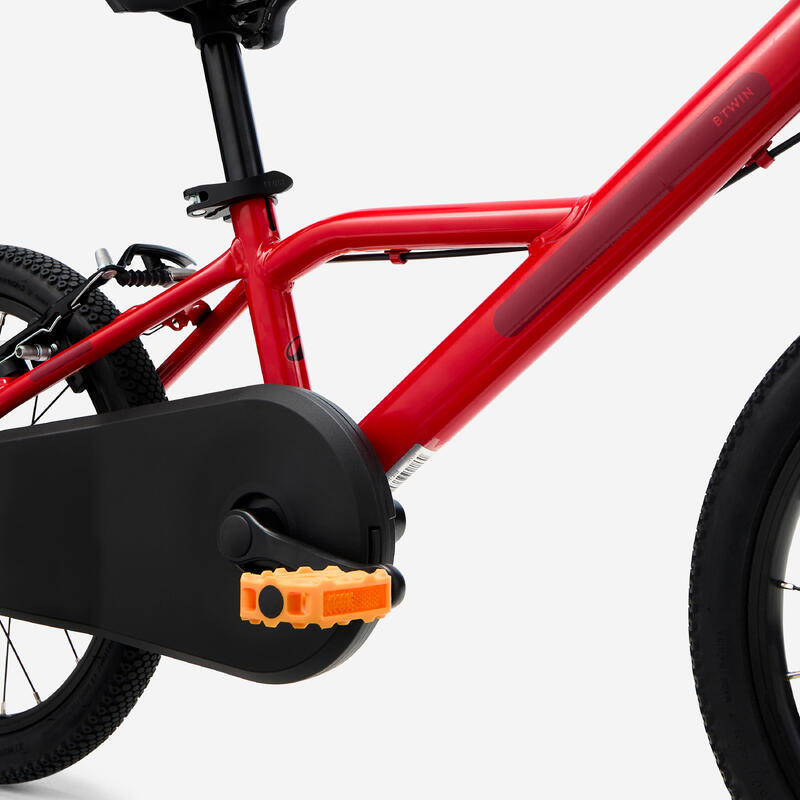 Bicicletă 16 inch 4-6 ani DISCOVER 500 Roșu Copii