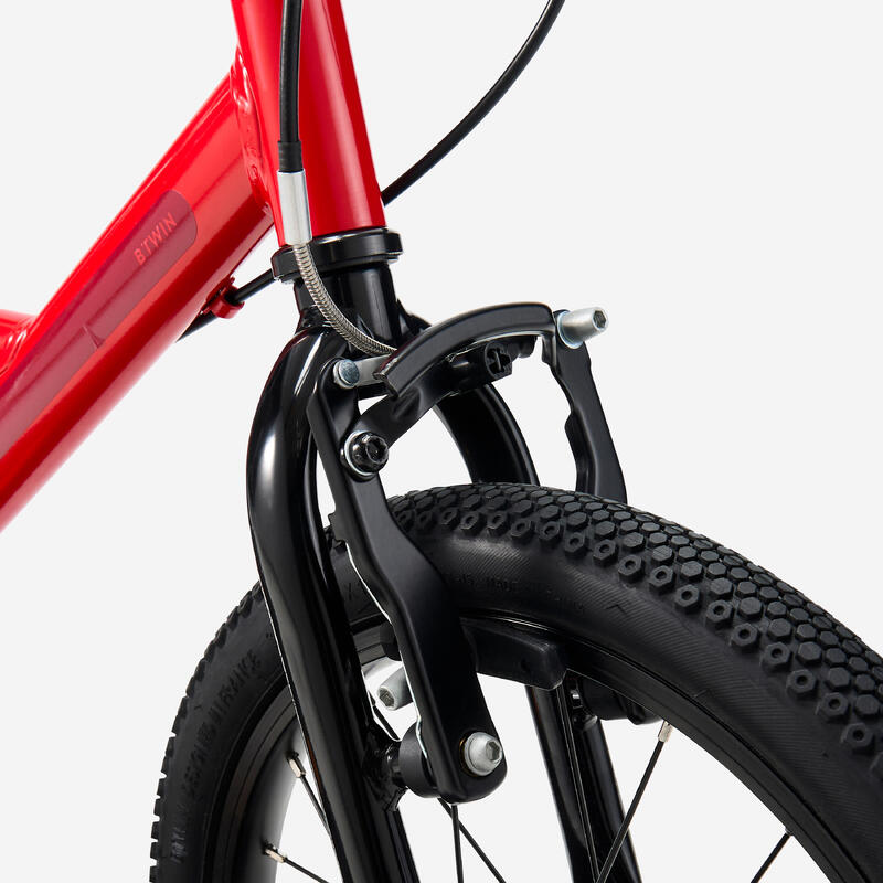 Bicicletă 16 inch 4-6 ani DISCOVER 500 Roșu Copii