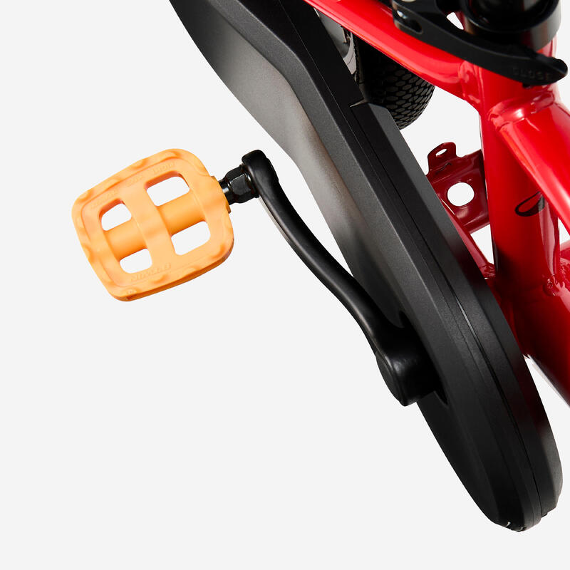 Bicicletă 16 inch 4-6 ani DISCOVER 500 Roșu Copii