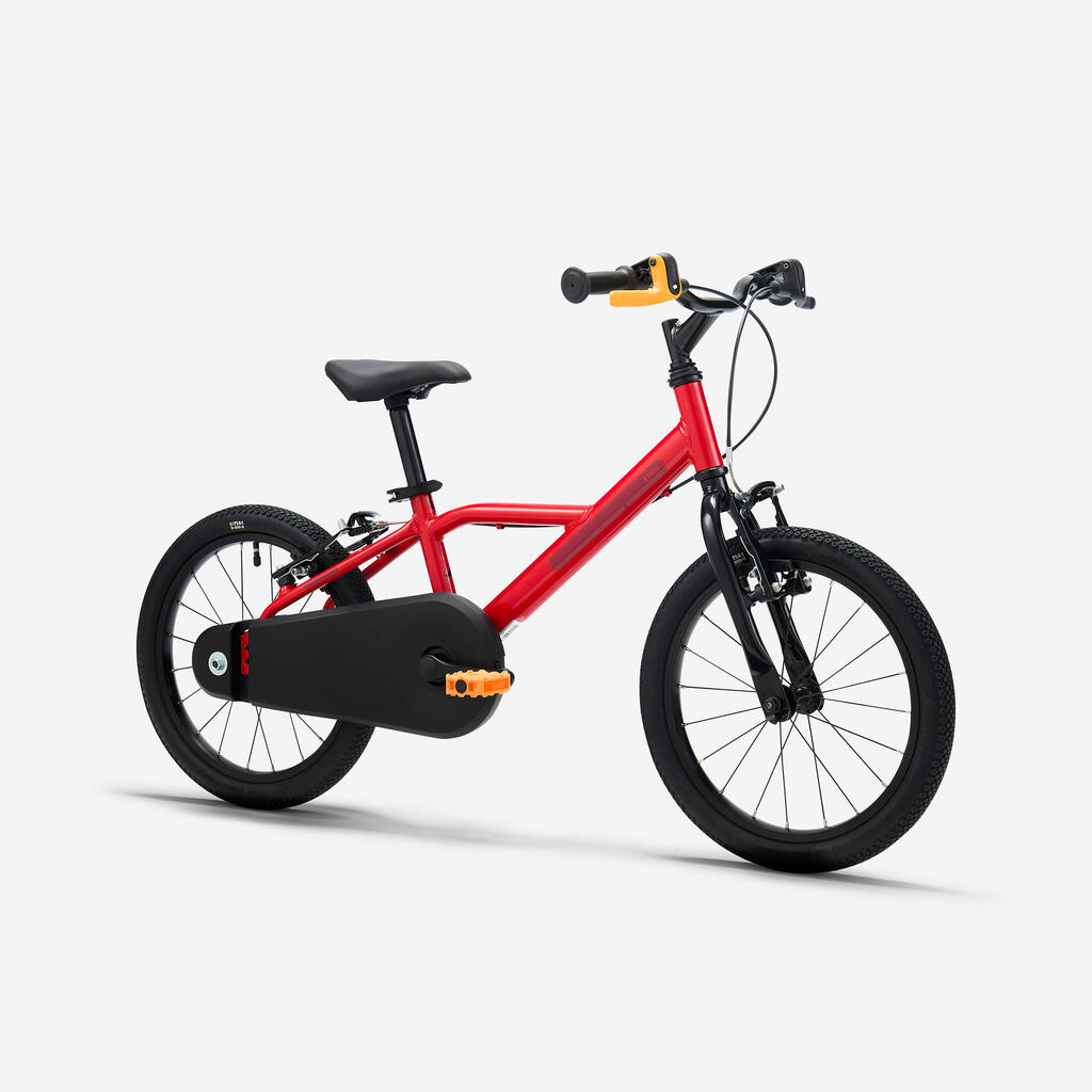 Vélo enfant 16 pouces 4-6 ans, DISCOVER 500 rouge