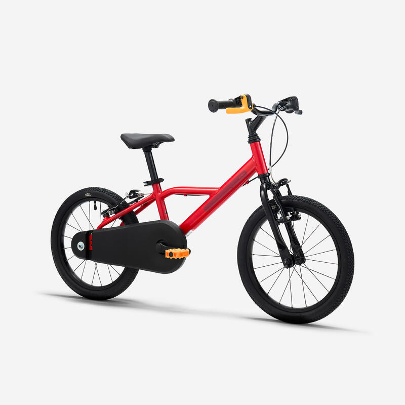 Bicicletă 16 inch 4-6 ani DISCOVER 500 Roșu Copii