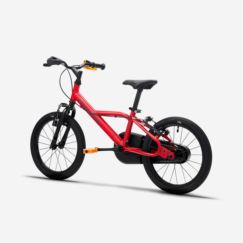 Vélo enfant 16 pouces 4-6 ans, DISCOVER 500 rouge