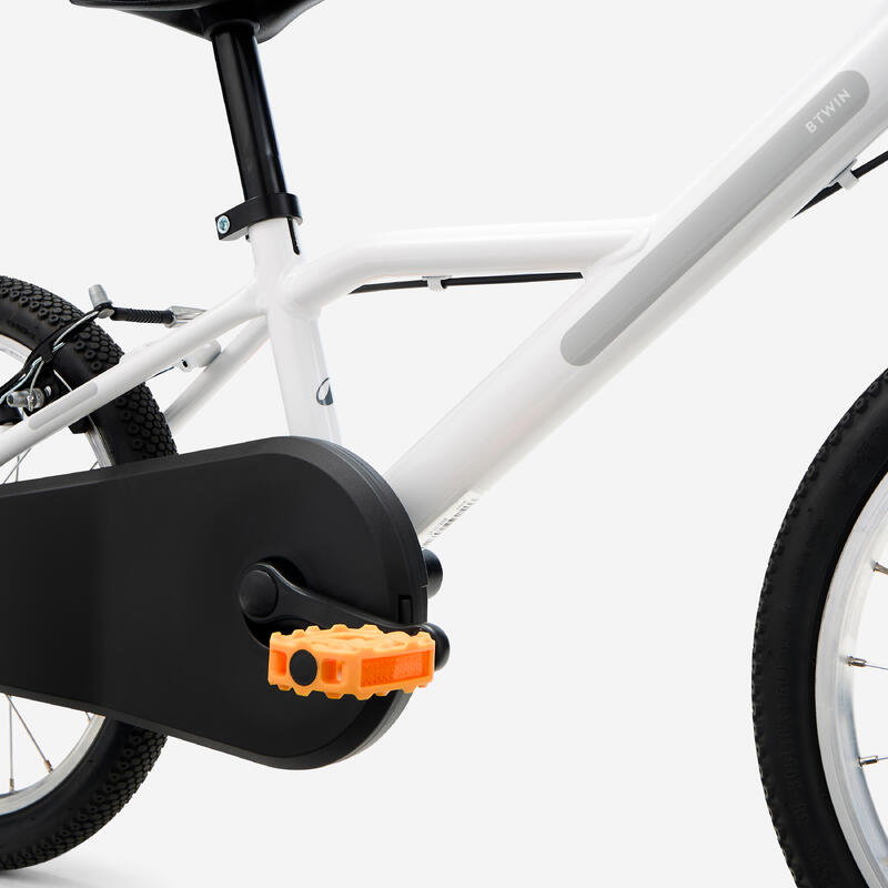 Bicicletă 16 inch 4-6 ani DISCOVER 100 Alb Copii