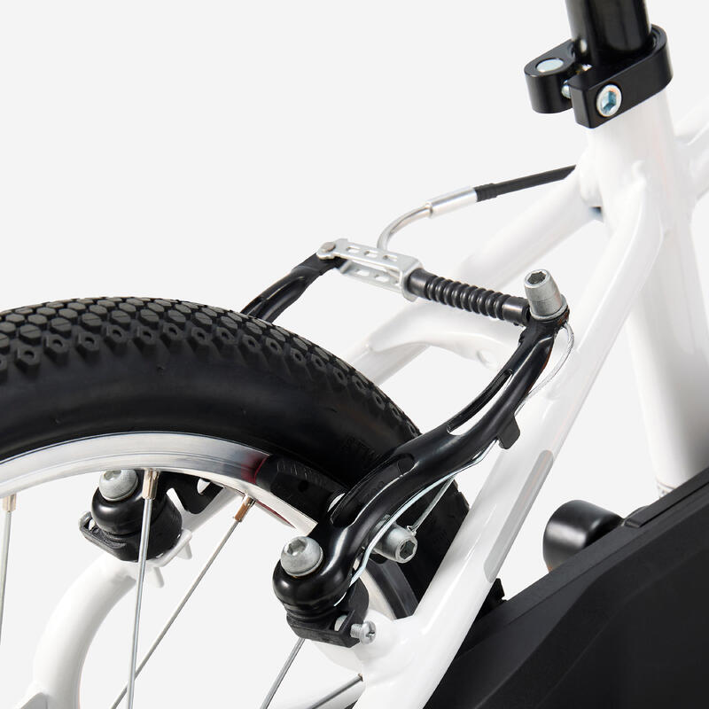 Bicicletă 16 inch 4-6 ani DISCOVER 100 Alb Copii