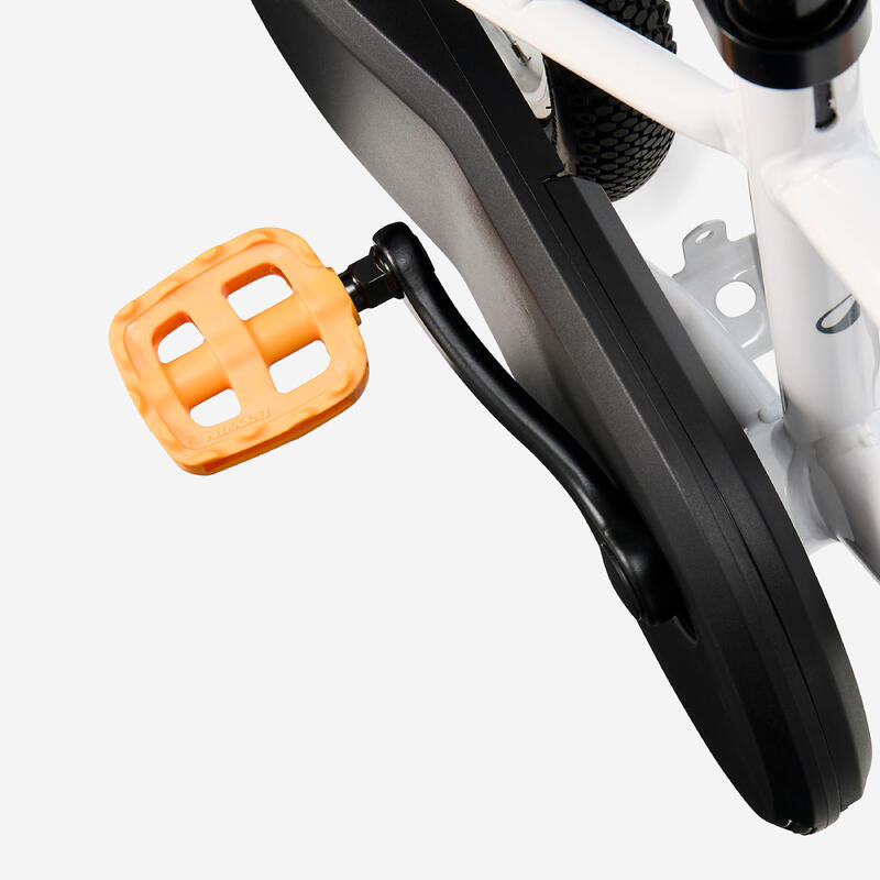 Bicicletă 16 inch 4-6 ani DISCOVER 100 Alb Copii