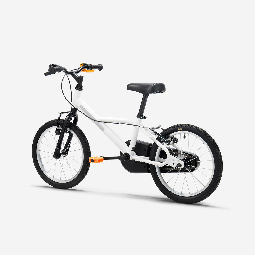 Vélo enfant 16 pouces 4-6 ans, DISCOVER 100 blanc
