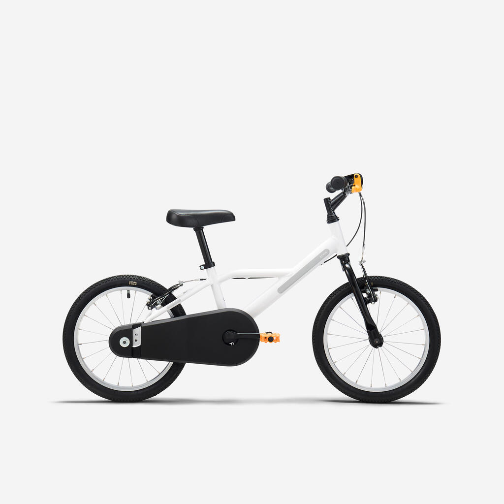 Vélo enfant 16 pouces 4-6 ans, DISCOVER 100 blanc