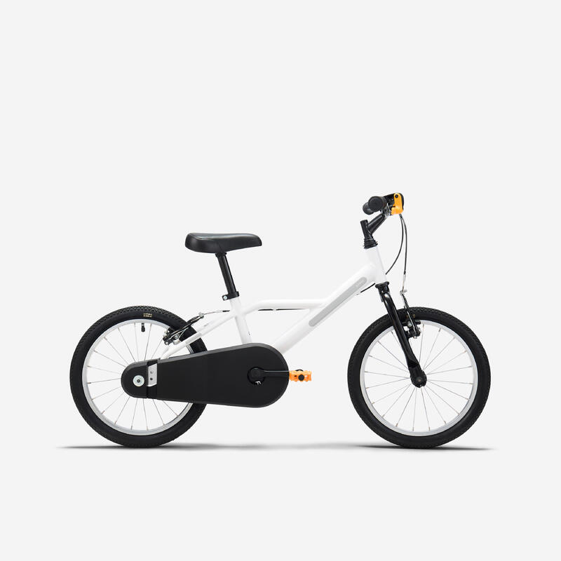 Bicicletă 16 inch 4-6 ani DISCOVER 100 Alb Copii