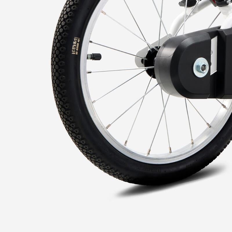 Bicicletă 16 inch 4-6 ani DISCOVER 100 Alb Copii